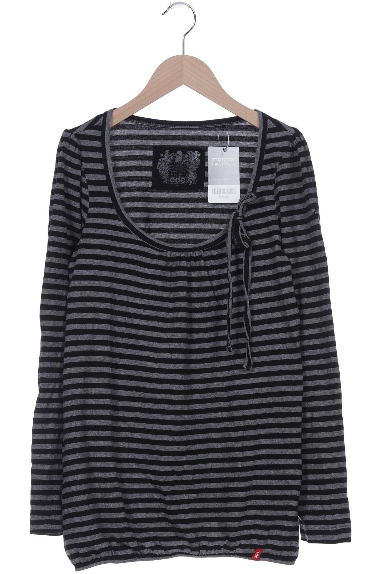 

edc by Esprit Damen Langarmshirt, grau, Gr. 38