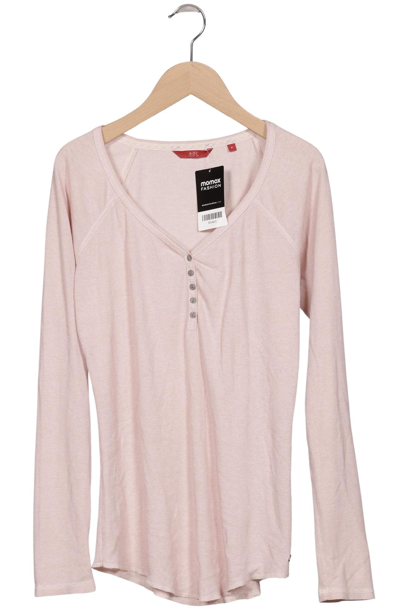 

edc by Esprit Damen Langarmshirt, pink, Gr. 38