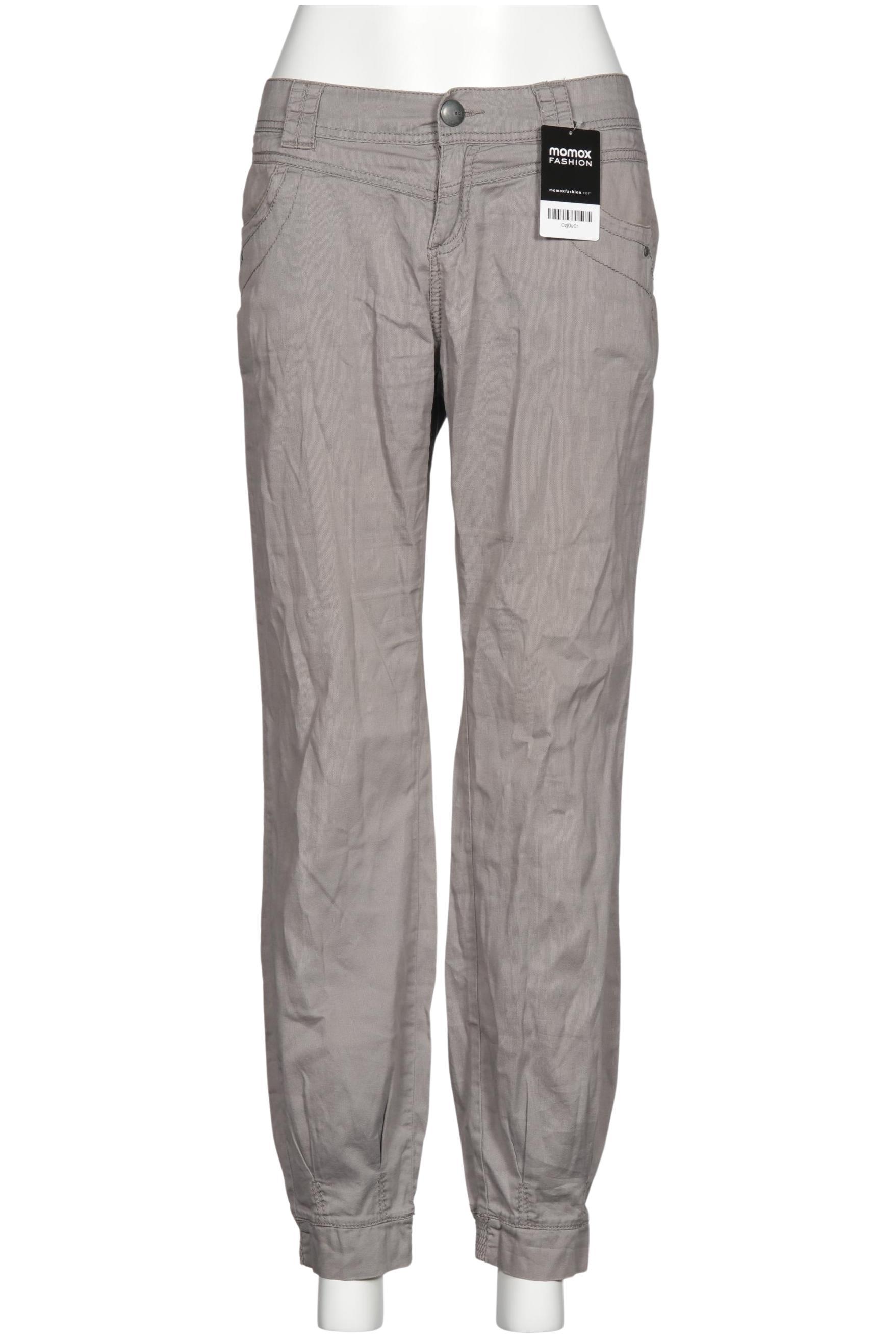 

edc by Esprit Damen Stoffhose, grau, Gr. 34