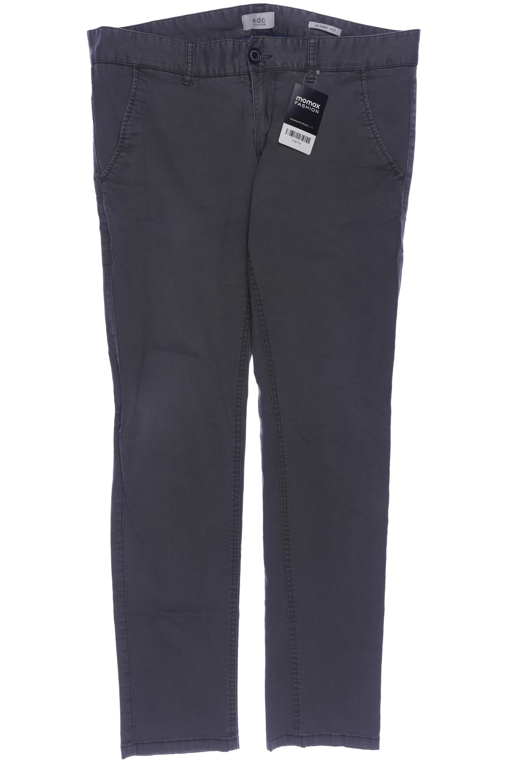 

edc by Esprit Herren Stoffhose, grau, Gr. 34