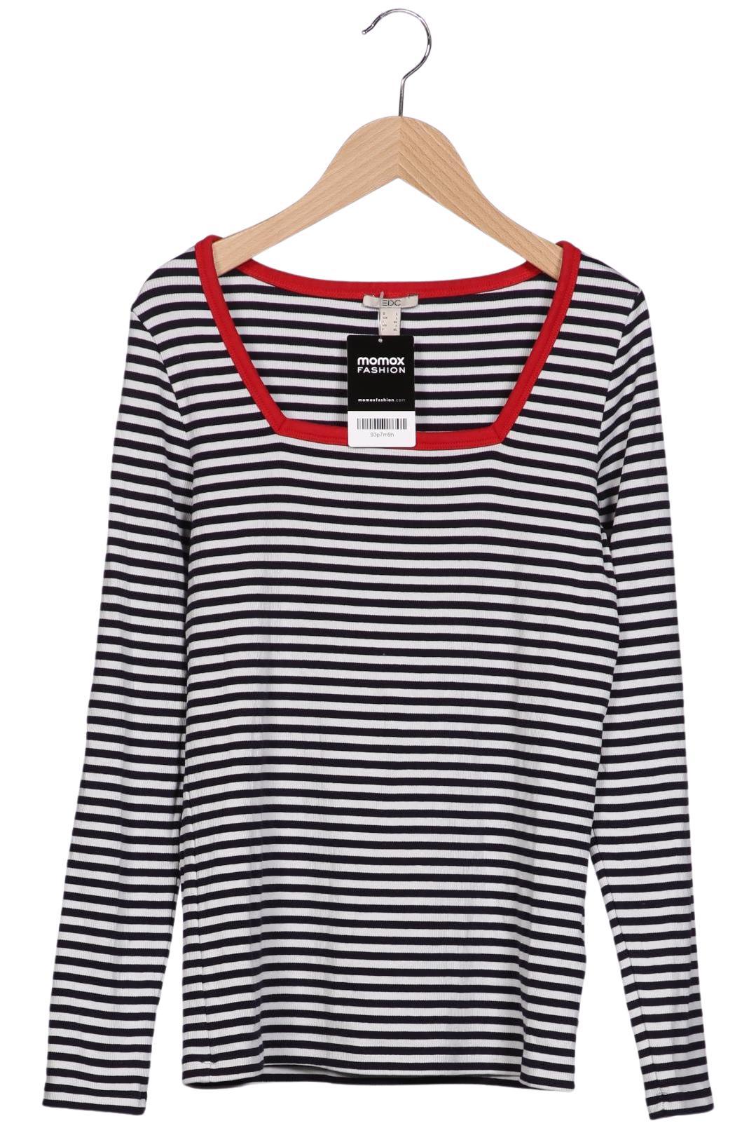 

edc by Esprit Damen Langarmshirt, mehrfarbig, Gr. 42