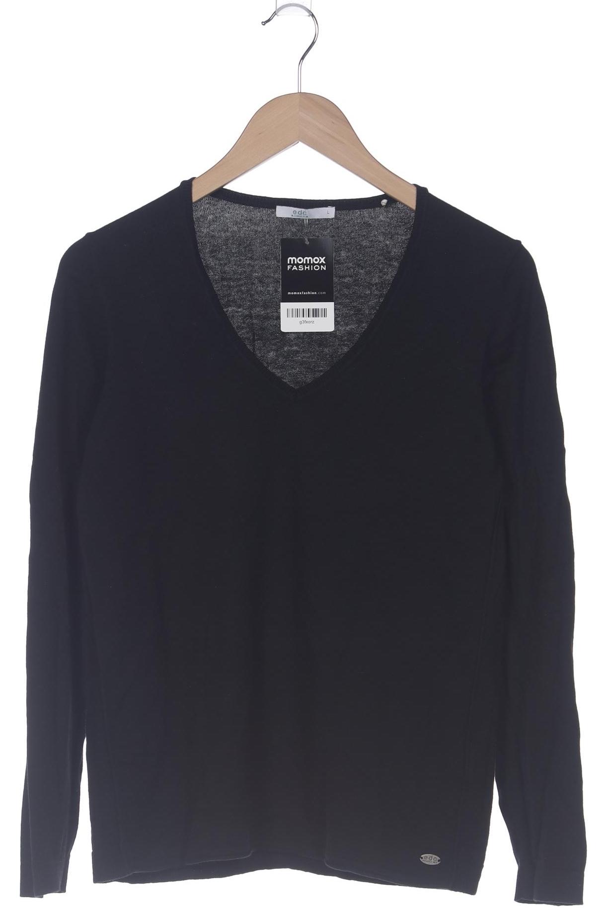 

edc by Esprit Damen Pullover, schwarz, Gr. 42