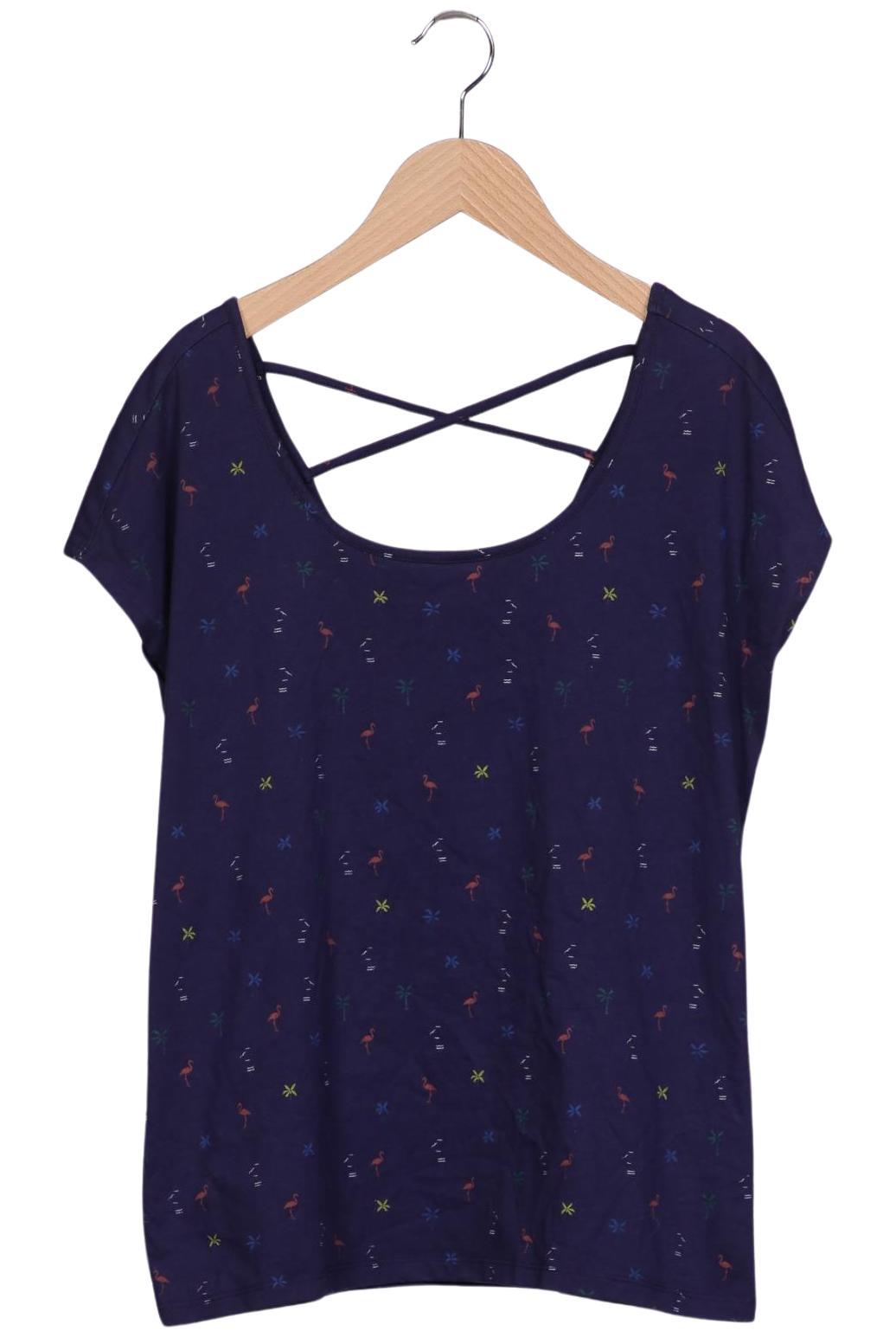 

edc by Esprit Damen T-Shirt, marineblau, Gr. 38