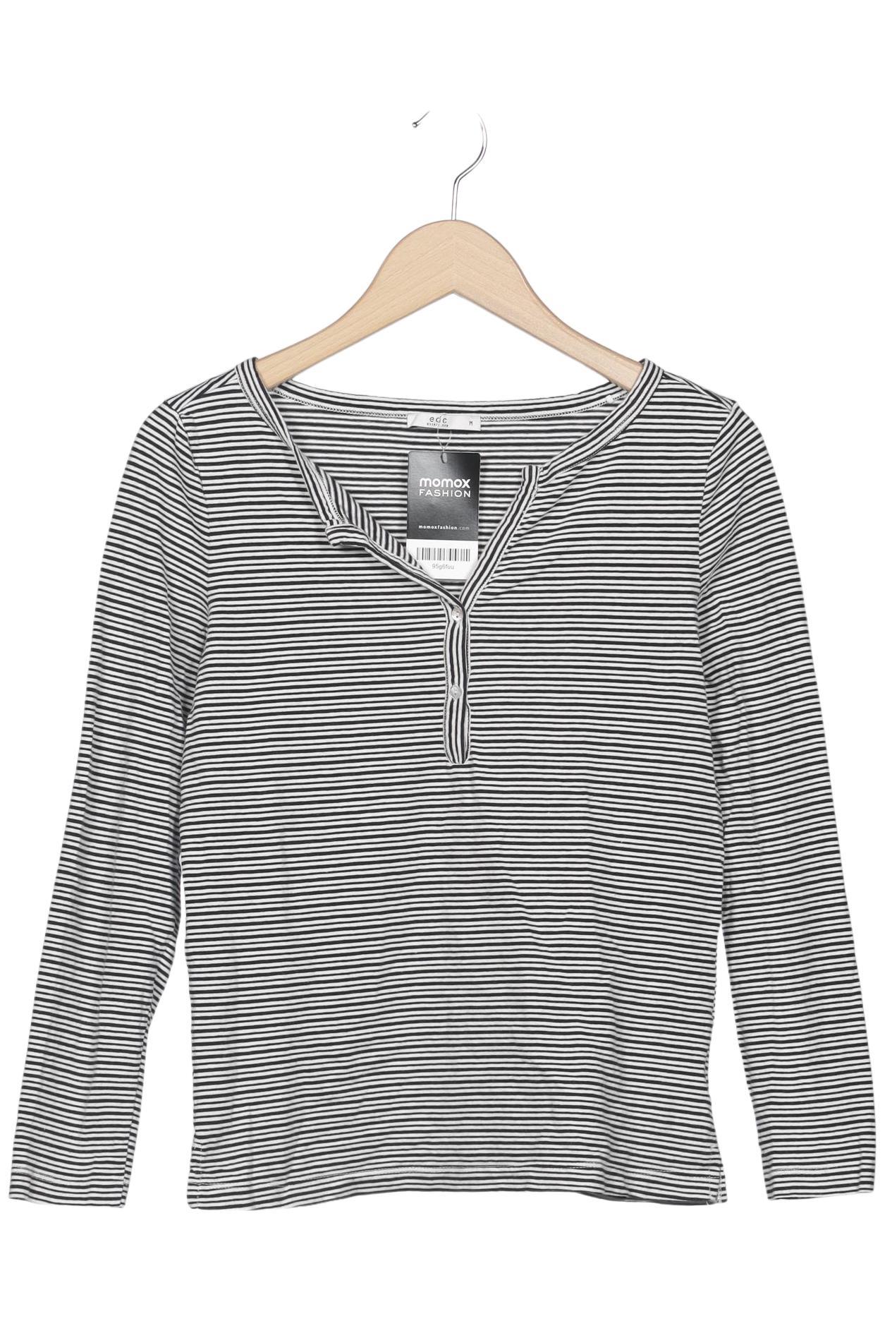 

edc by Esprit Damen Langarmshirt, mehrfarbig, Gr. 38