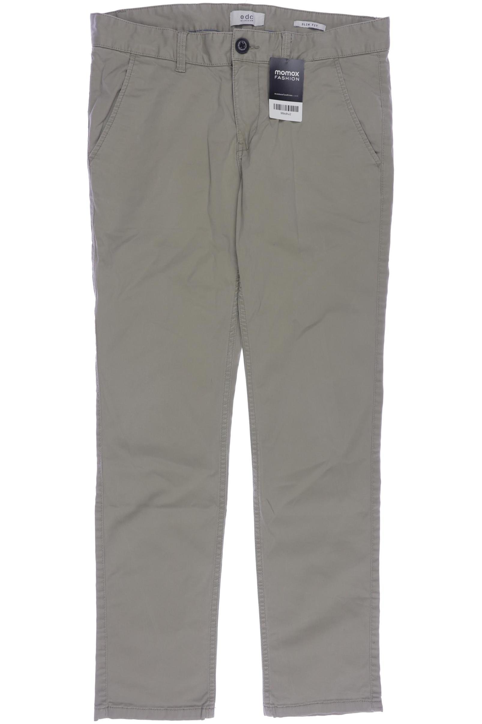 

edc by Esprit Herren Stoffhose, beige, Gr. 31