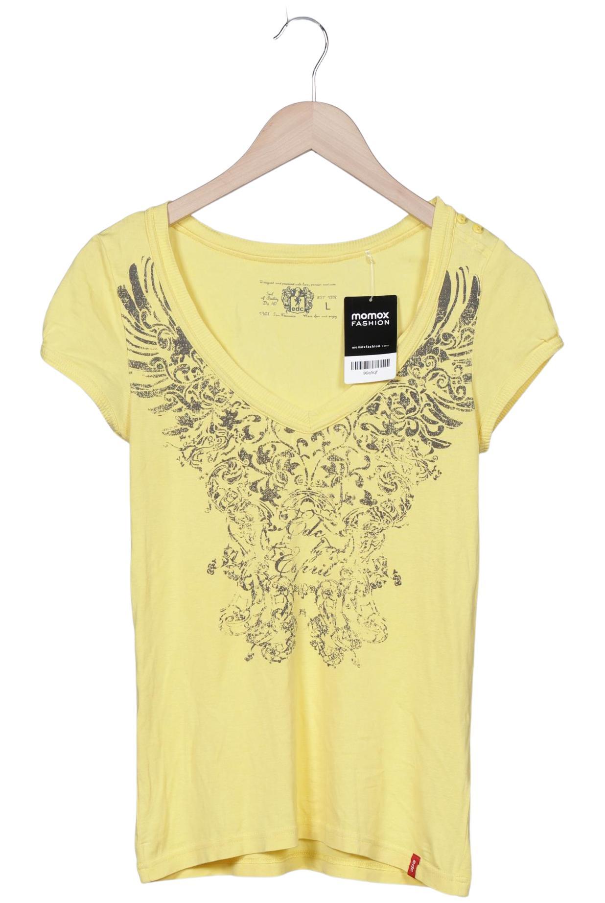 

edc by Esprit Damen T-Shirt, gelb, Gr. 42