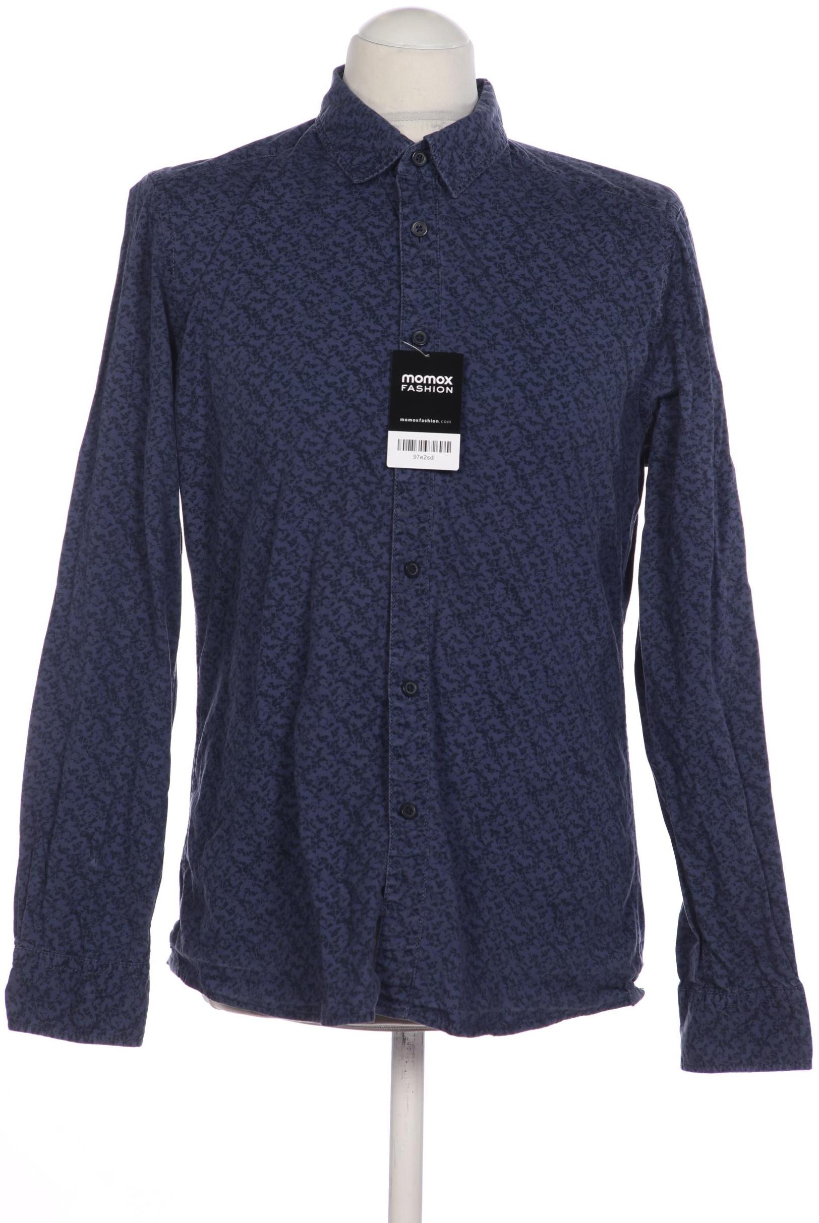 

edc by Esprit Herren Hemd, marineblau, Gr. 48