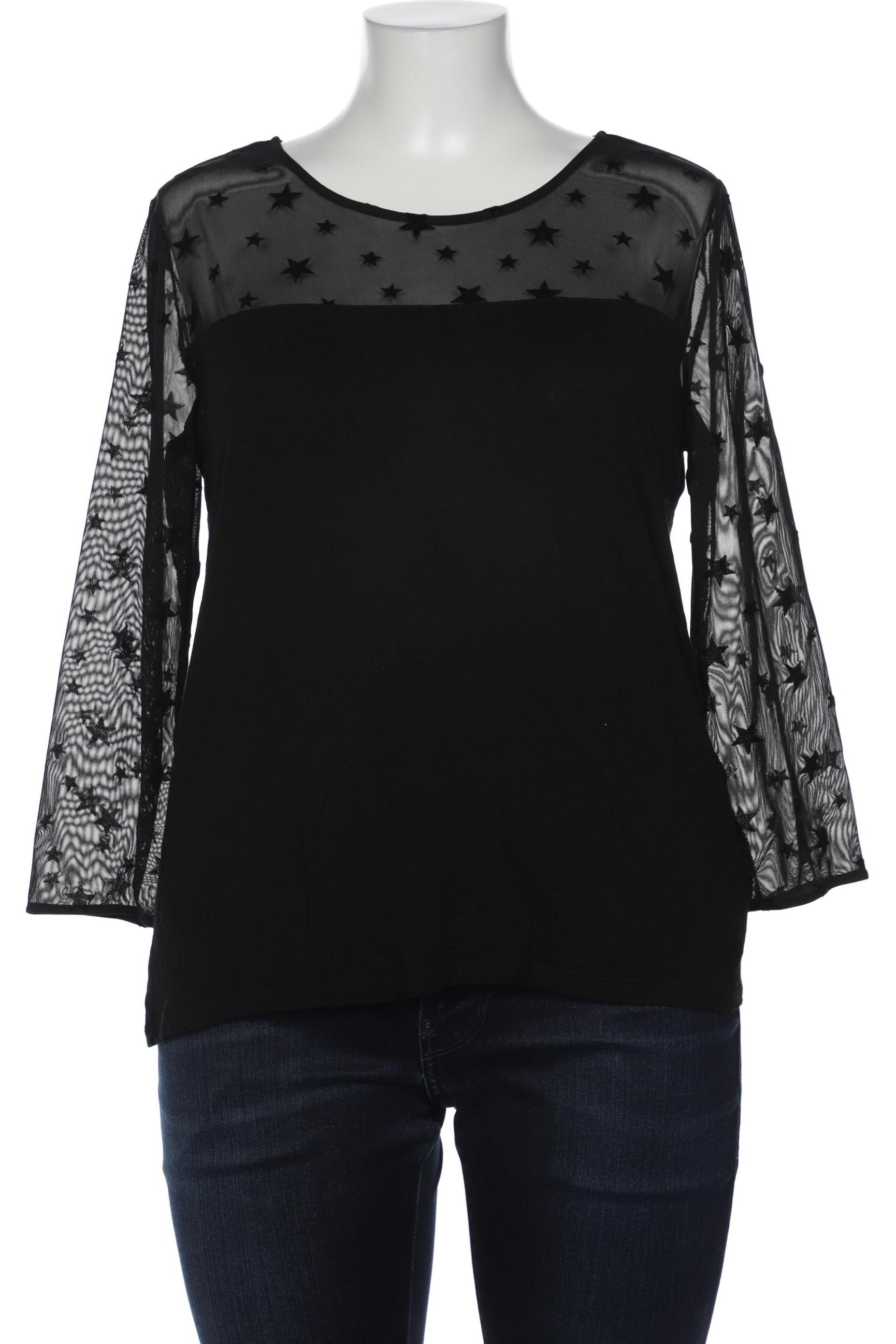 

edc by Esprit Damen Langarmshirt, schwarz, Gr. 44