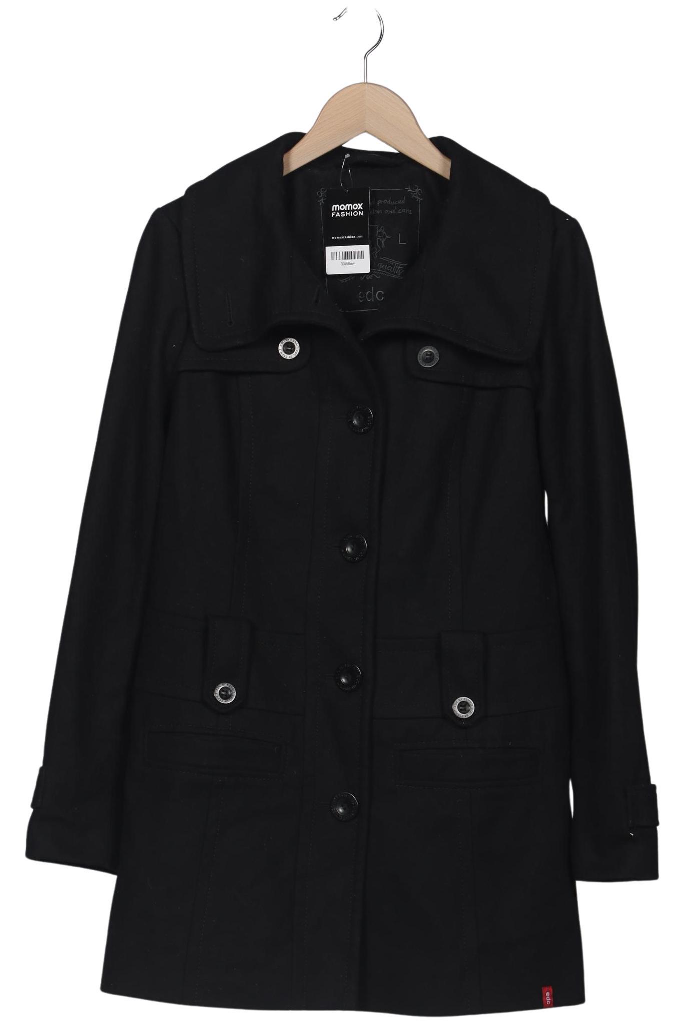 

edc by Esprit Damen Mantel, schwarz, Gr. 42