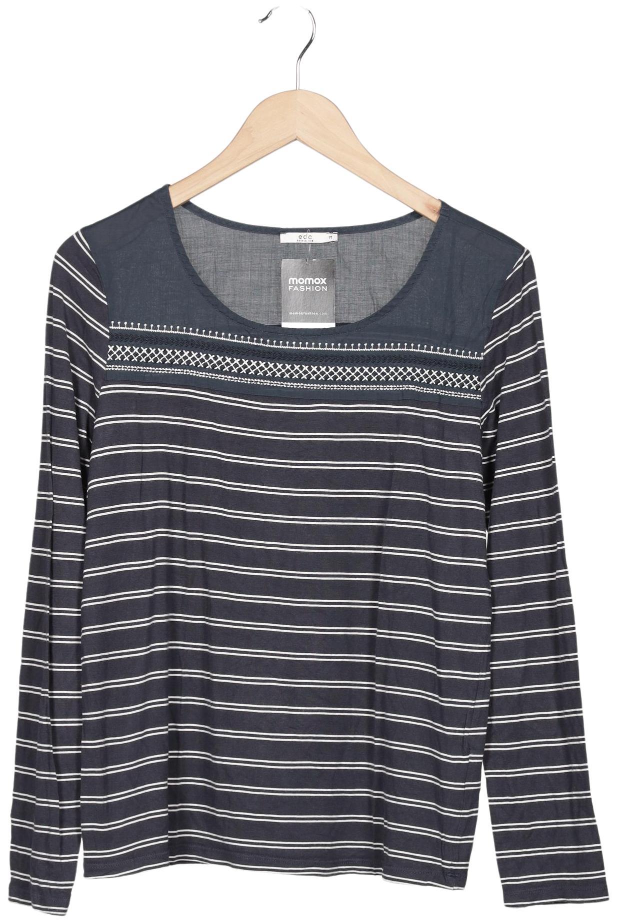 

edc by Esprit Damen Langarmshirt, mehrfarbig, Gr. 38