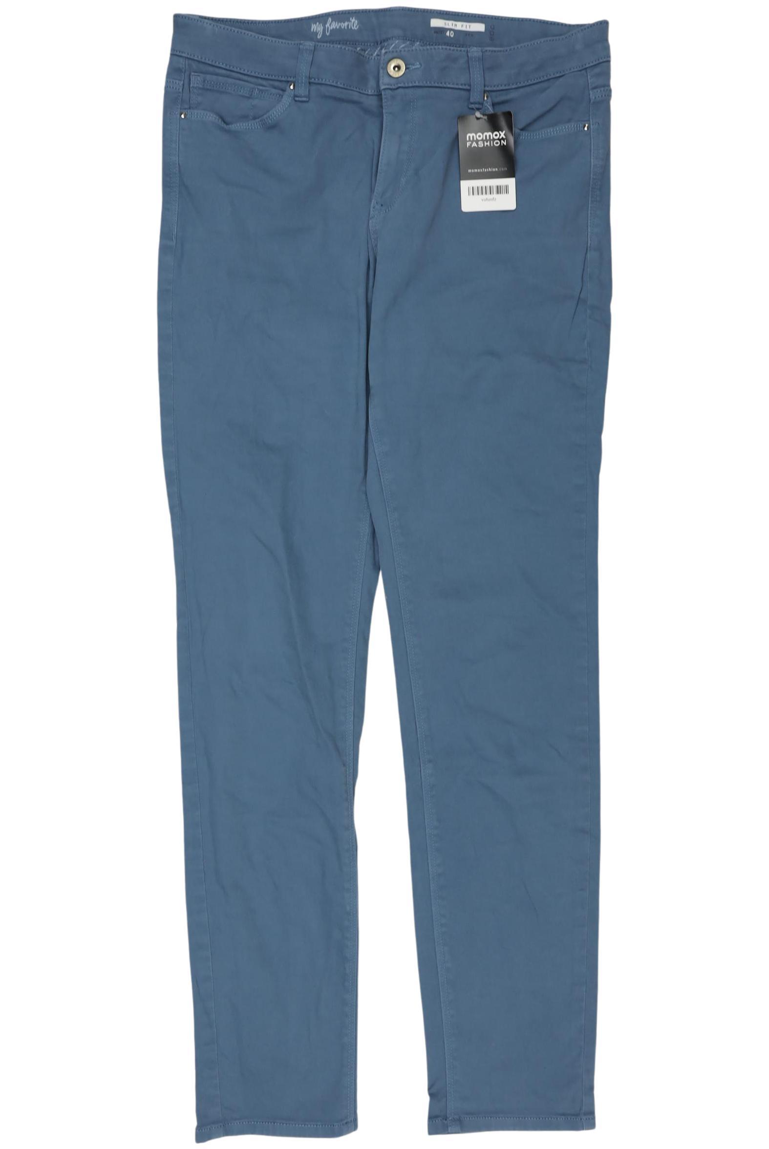 

edc by Esprit Damen Stoffhose, blau, Gr. 40