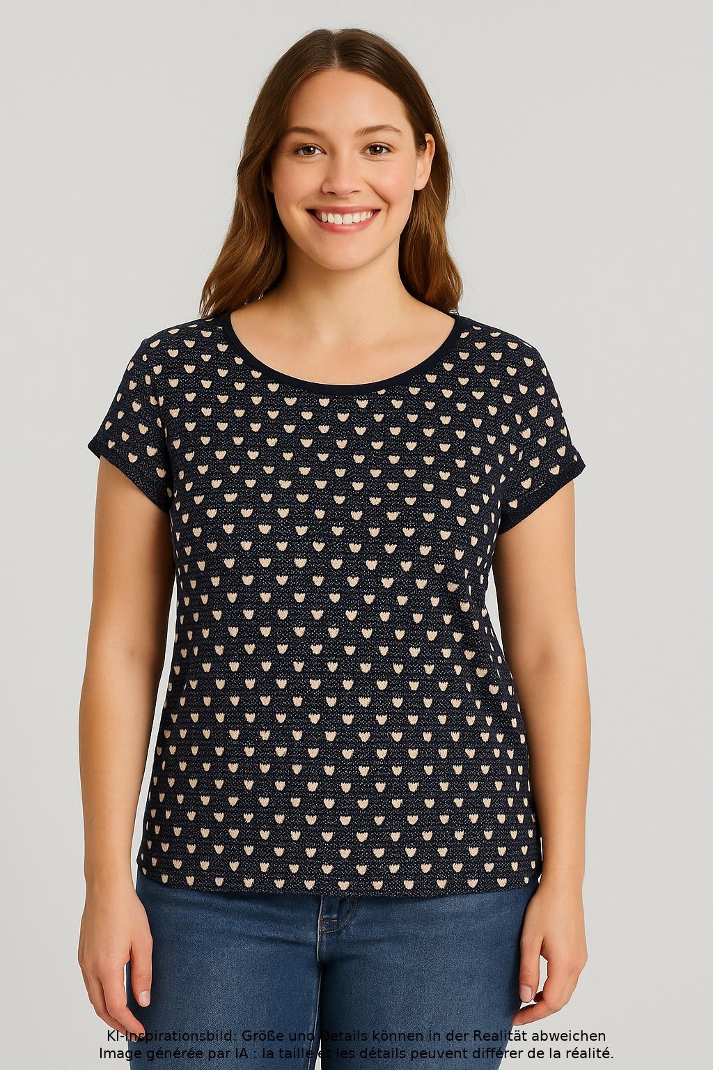 

edc by Esprit Damen T-Shirt, mehrfarbig, Gr. 42