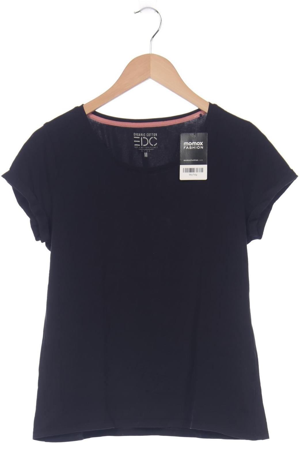 

edc by Esprit Damen T-Shirt, schwarz, Gr. 38