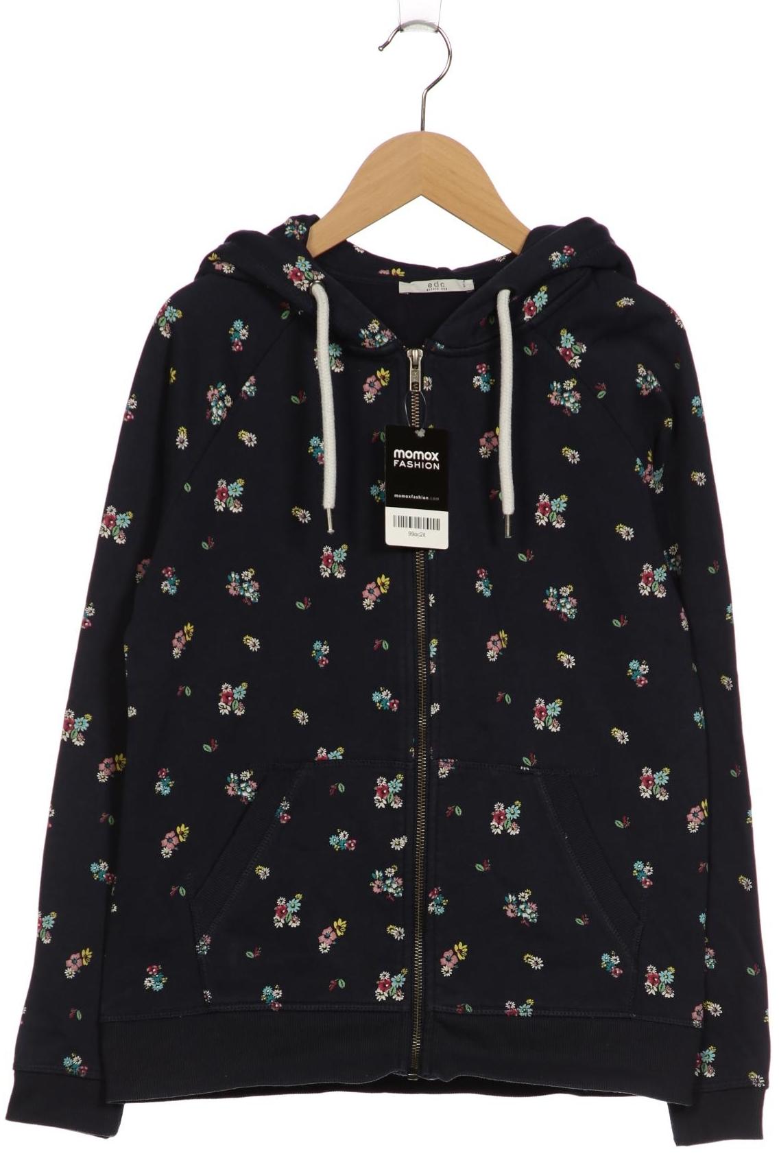 

edc by Esprit Damen Kapuzenpullover, marineblau, Gr. 36