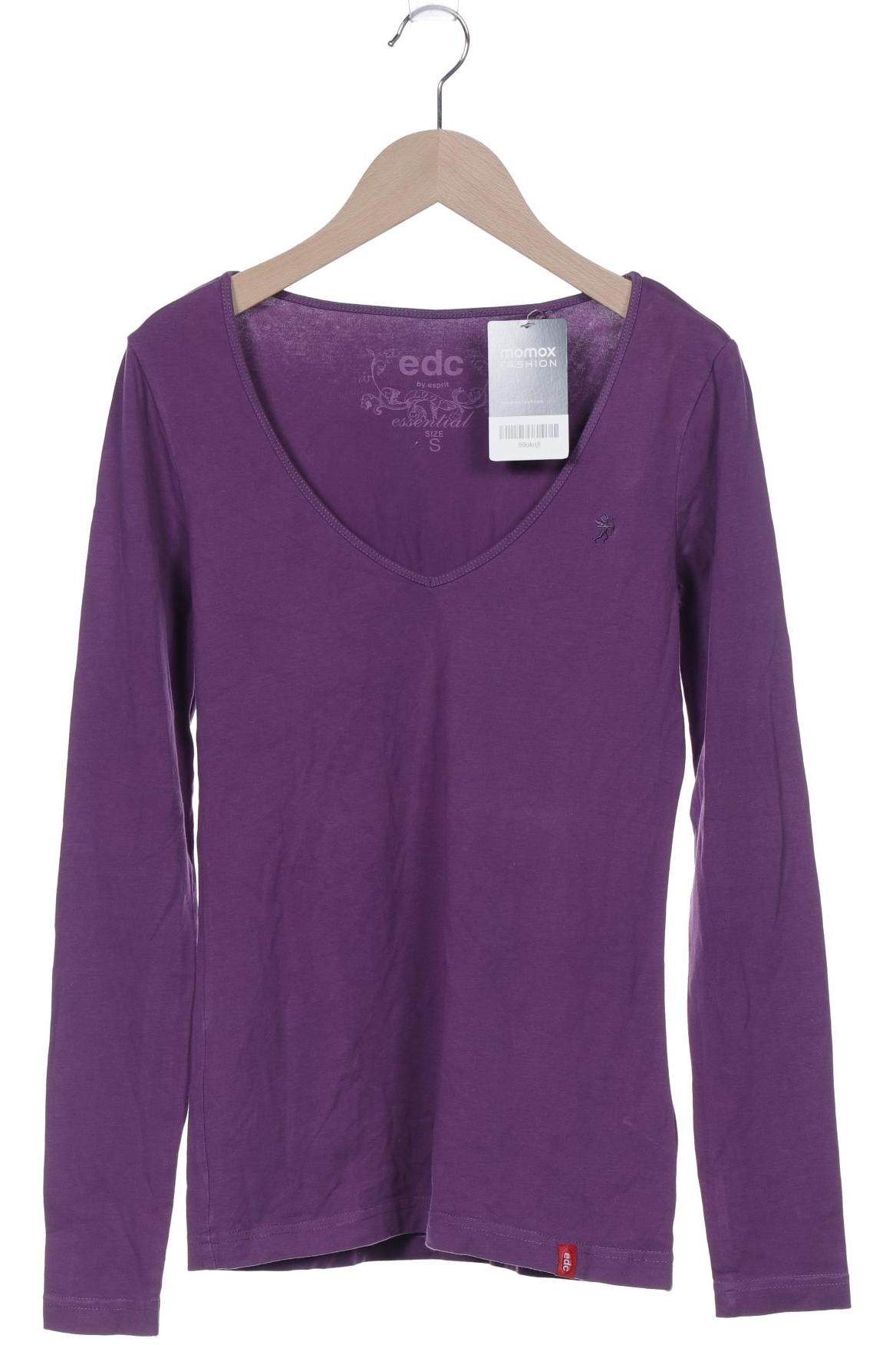 

edc by Esprit Damen Langarmshirt, flieder, Gr. 36