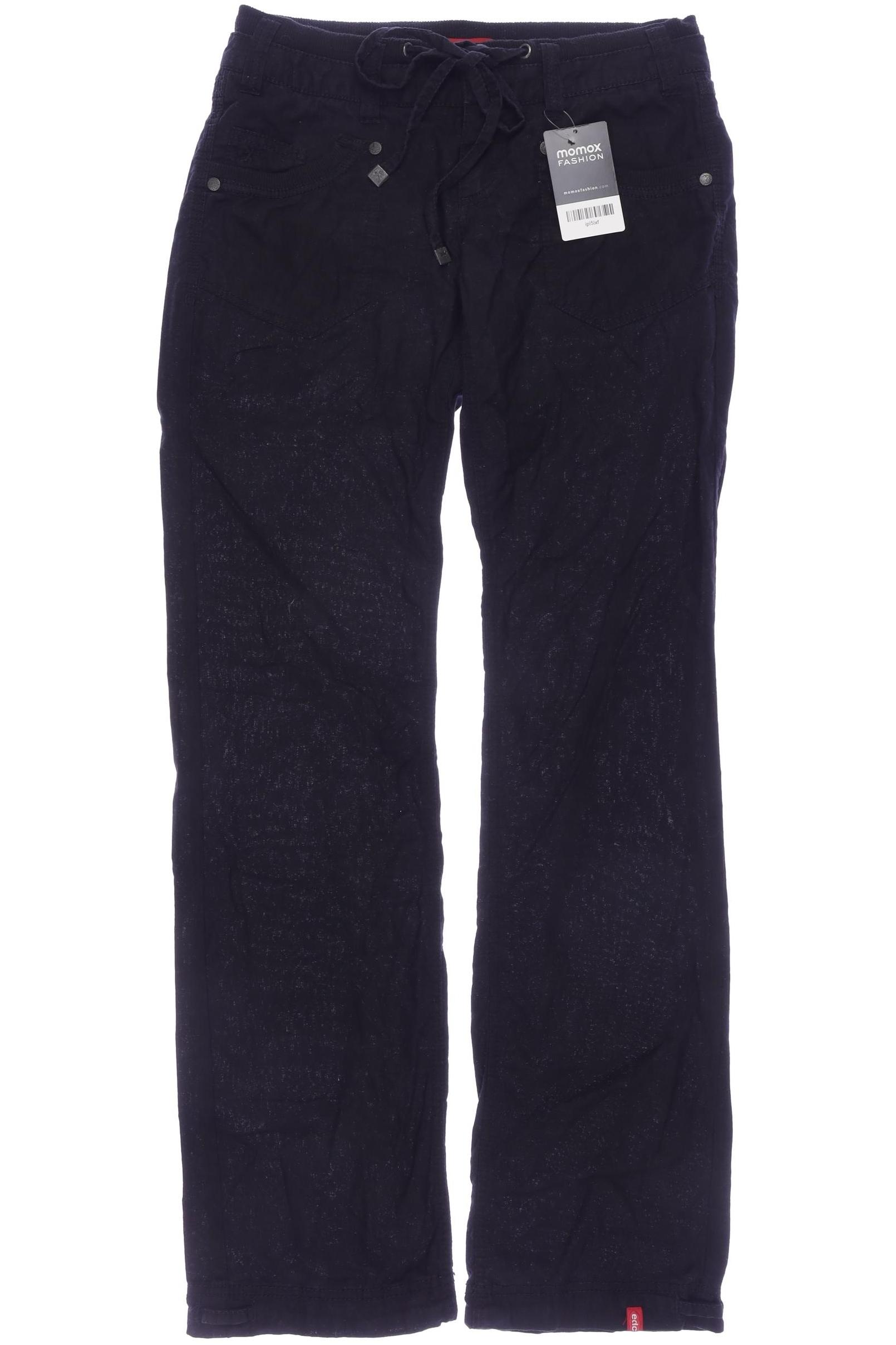 

edc by Esprit Damen Stoffhose, schwarz, Gr. 34