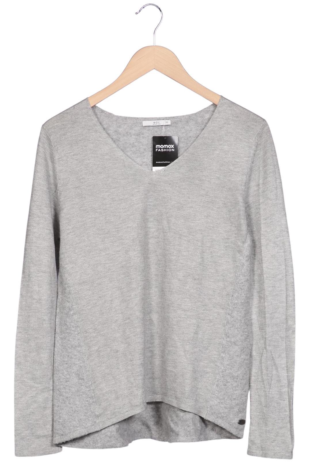 

edc by Esprit Damen Pullover, grau, Gr. 34