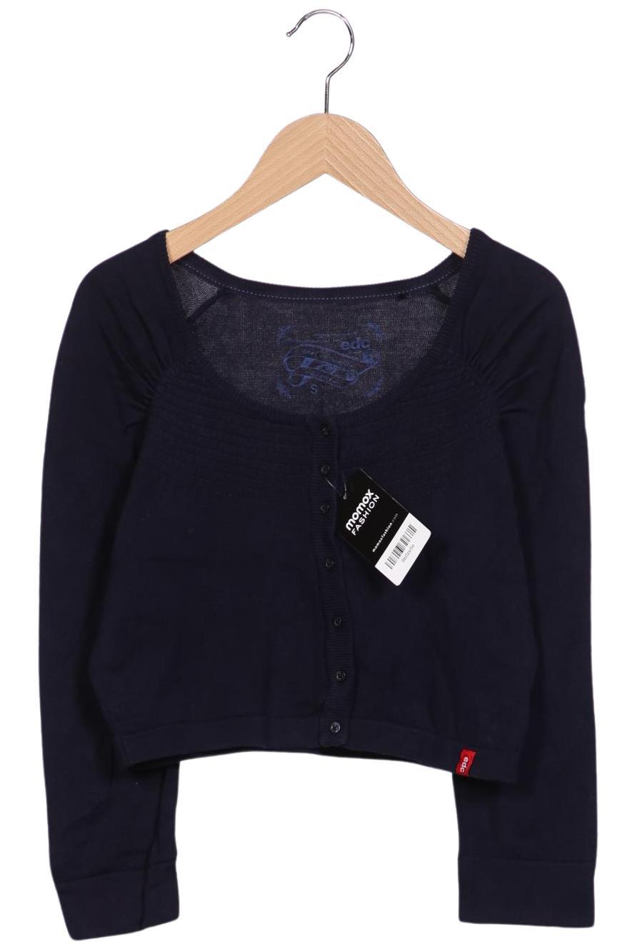 

edc by Esprit Damen Strickjacke, marineblau, Gr. 36