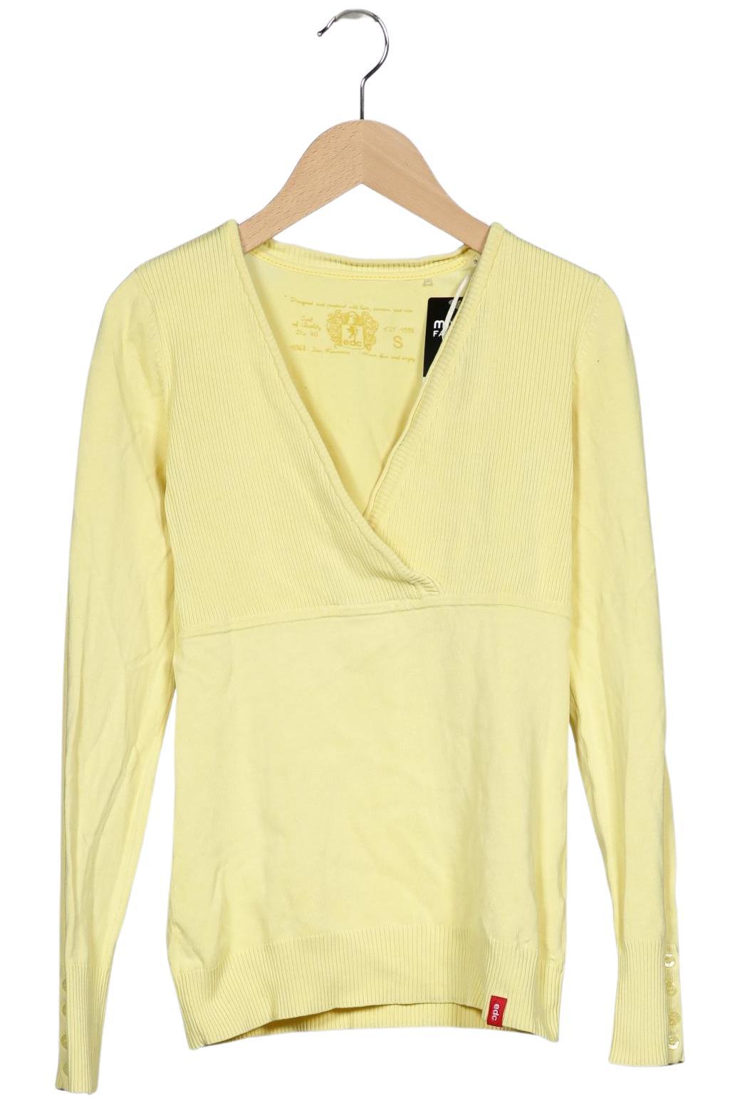 

edc by Esprit Damen Pullover, gelb, Gr. 36