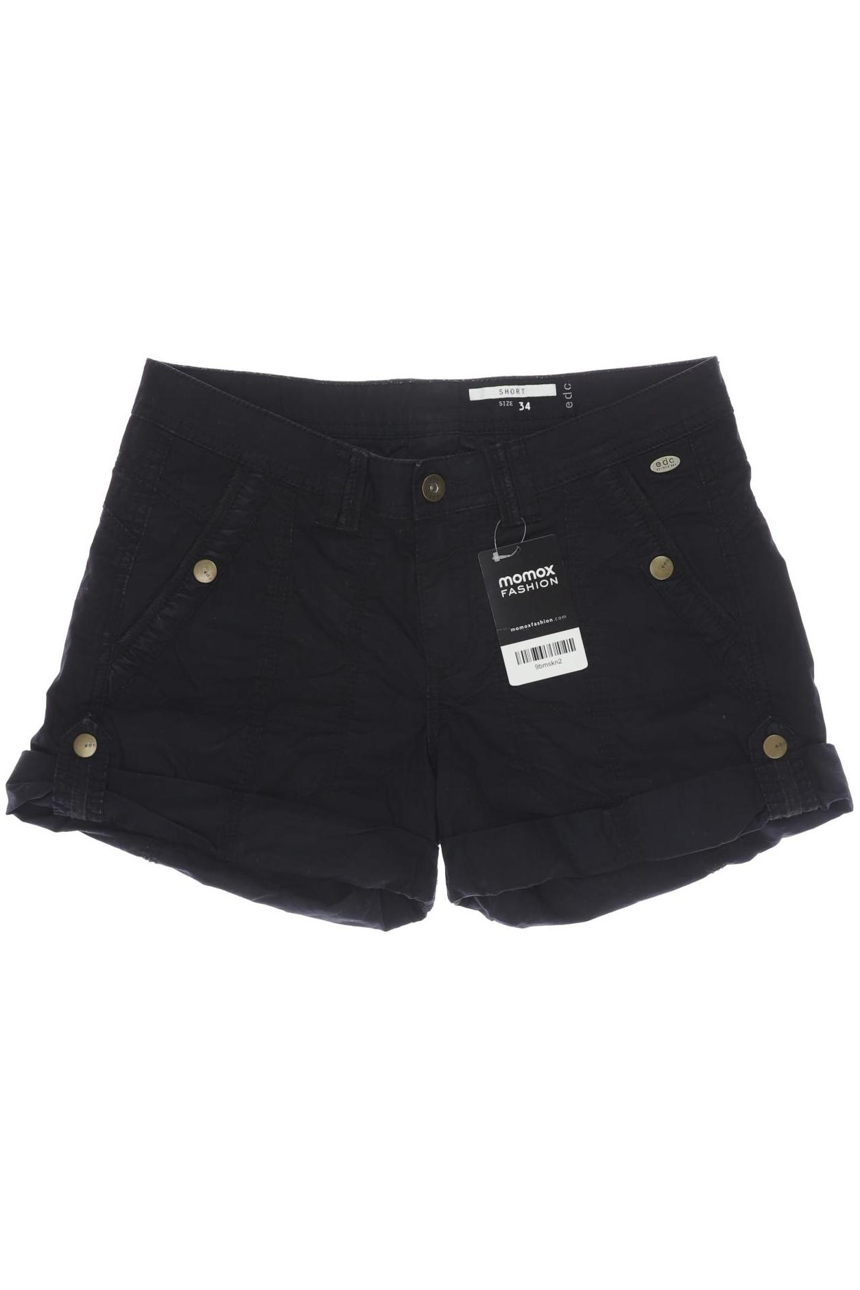 

edc by Esprit Damen Shorts, schwarz, Gr. 34