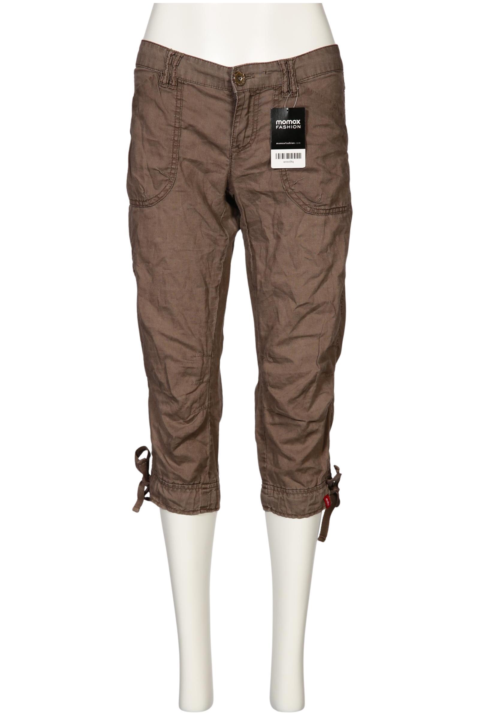 

edc by Esprit Damen Stoffhose, braun, Gr. 36