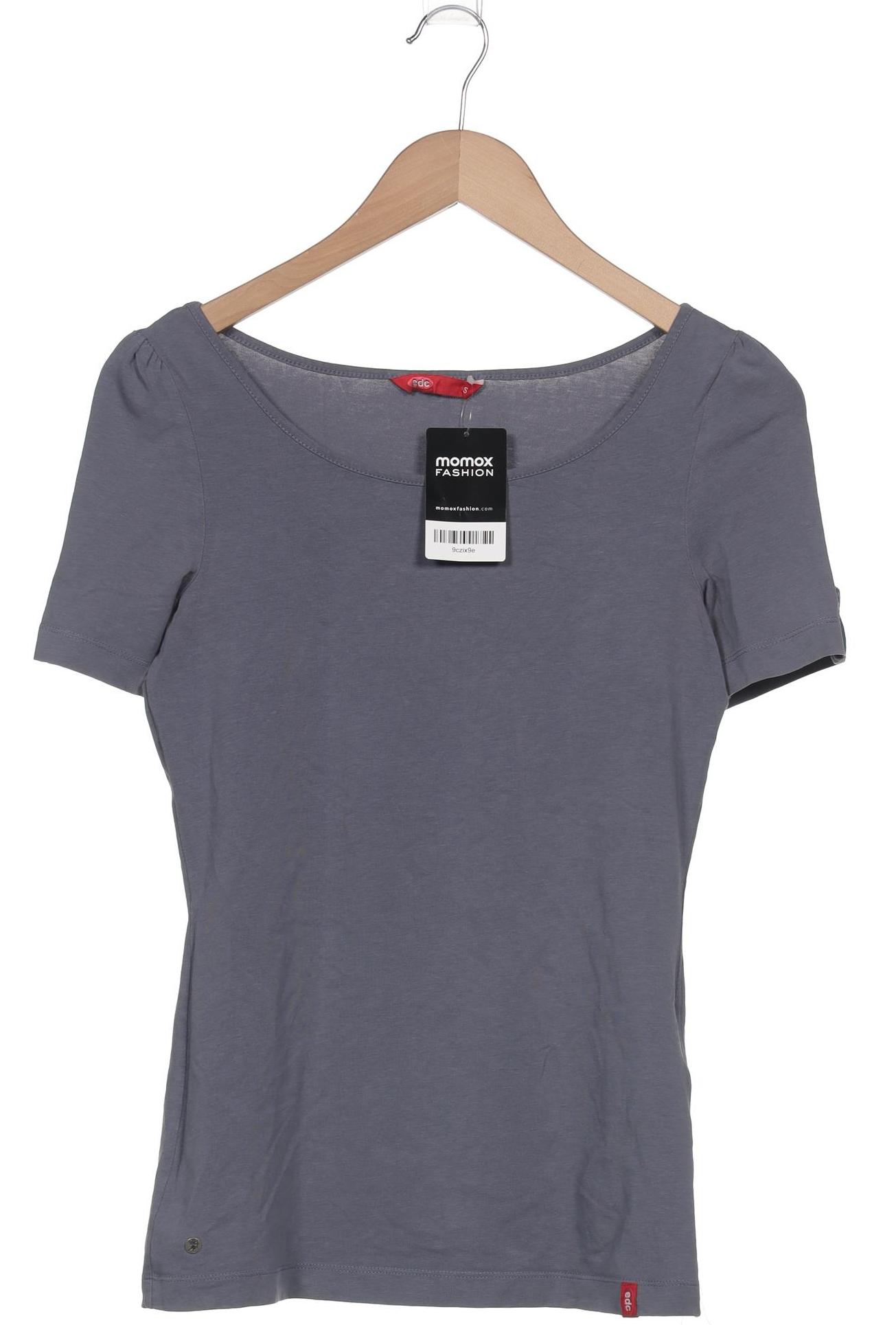 

edc by Esprit Damen T-Shirt, grau, Gr. 36