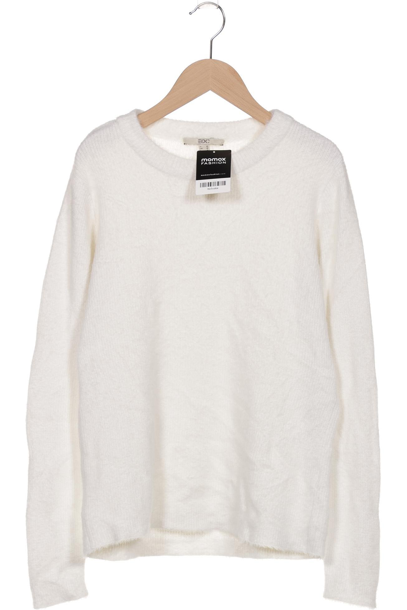 

edc by Esprit Damen Pullover, weiß, Gr. 38
