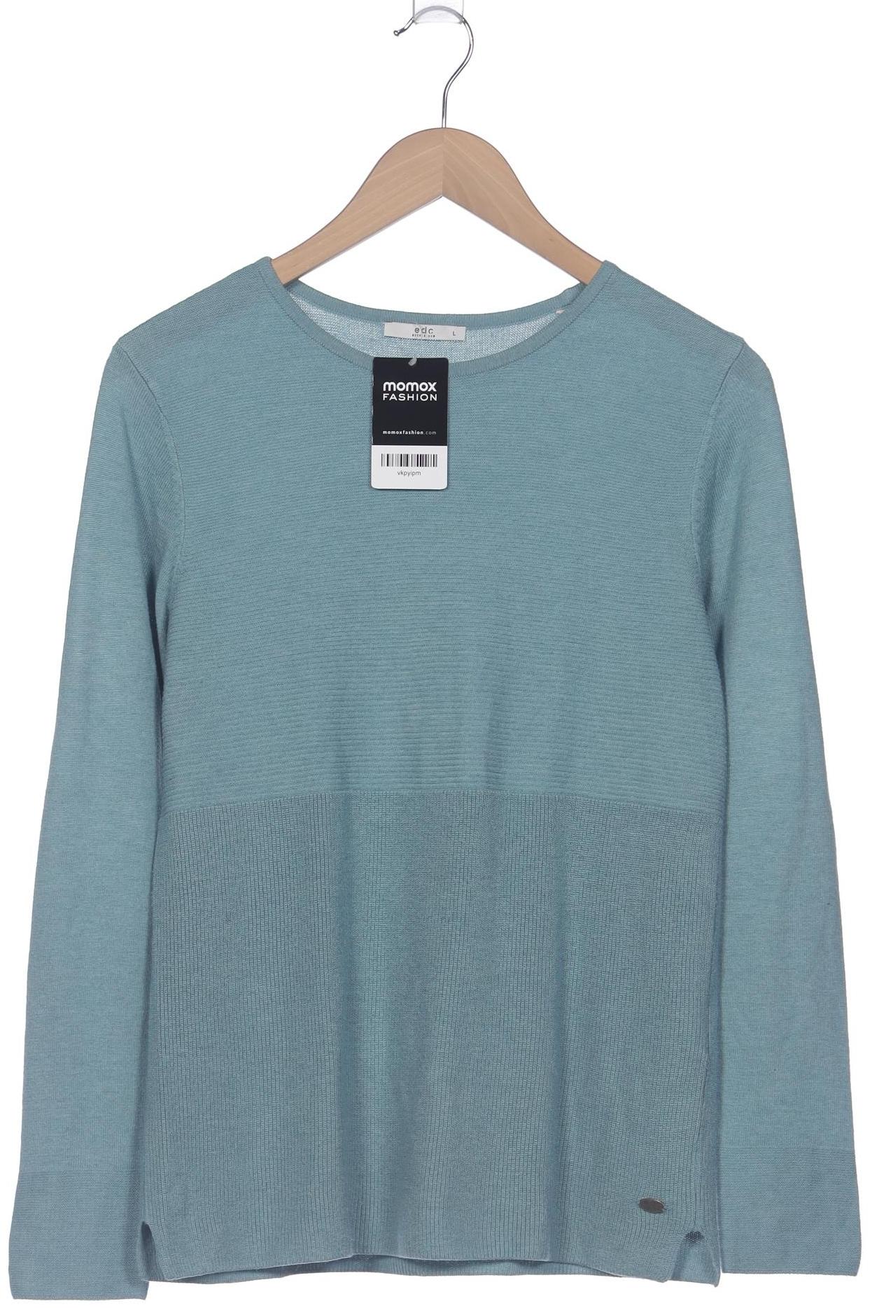 

edc by Esprit Damen Pullover, blau, Gr. 42