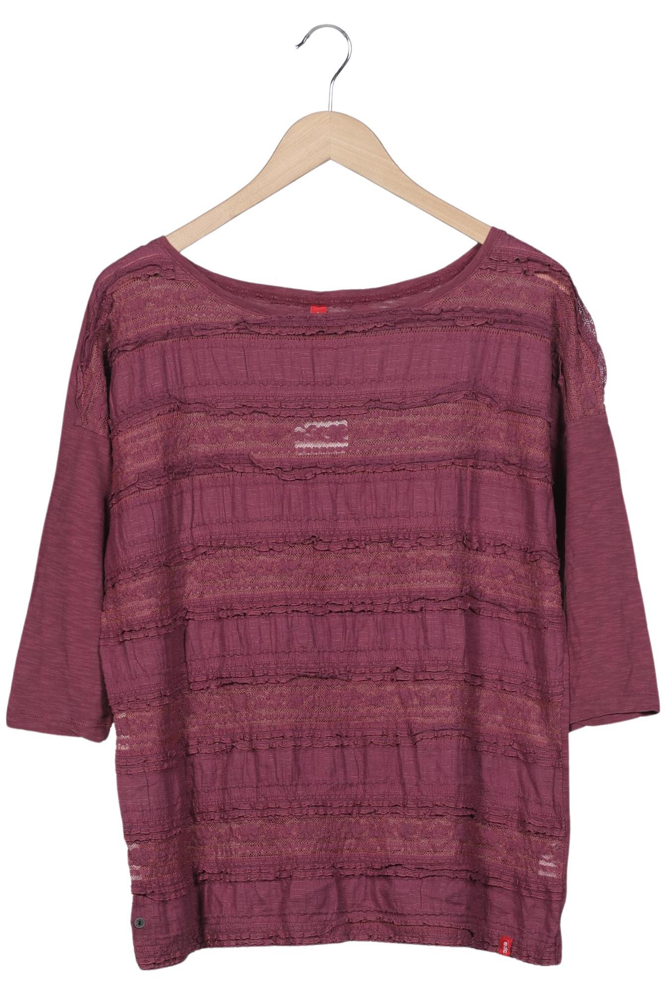 

edc by Esprit Damen Langarmshirt, bordeaux, Gr. 42