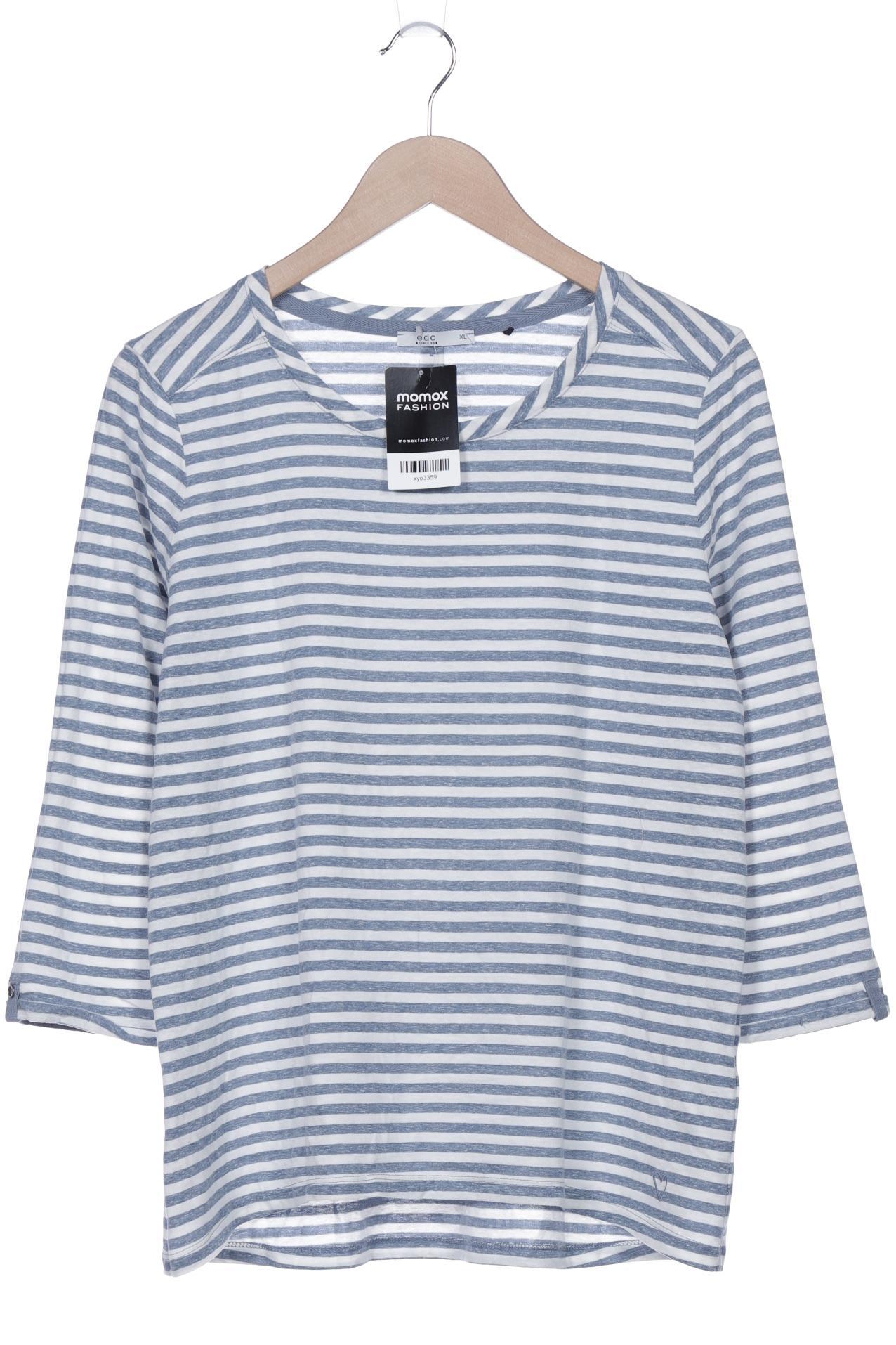 

edc by Esprit Damen Langarmshirt, blau, Gr. 44