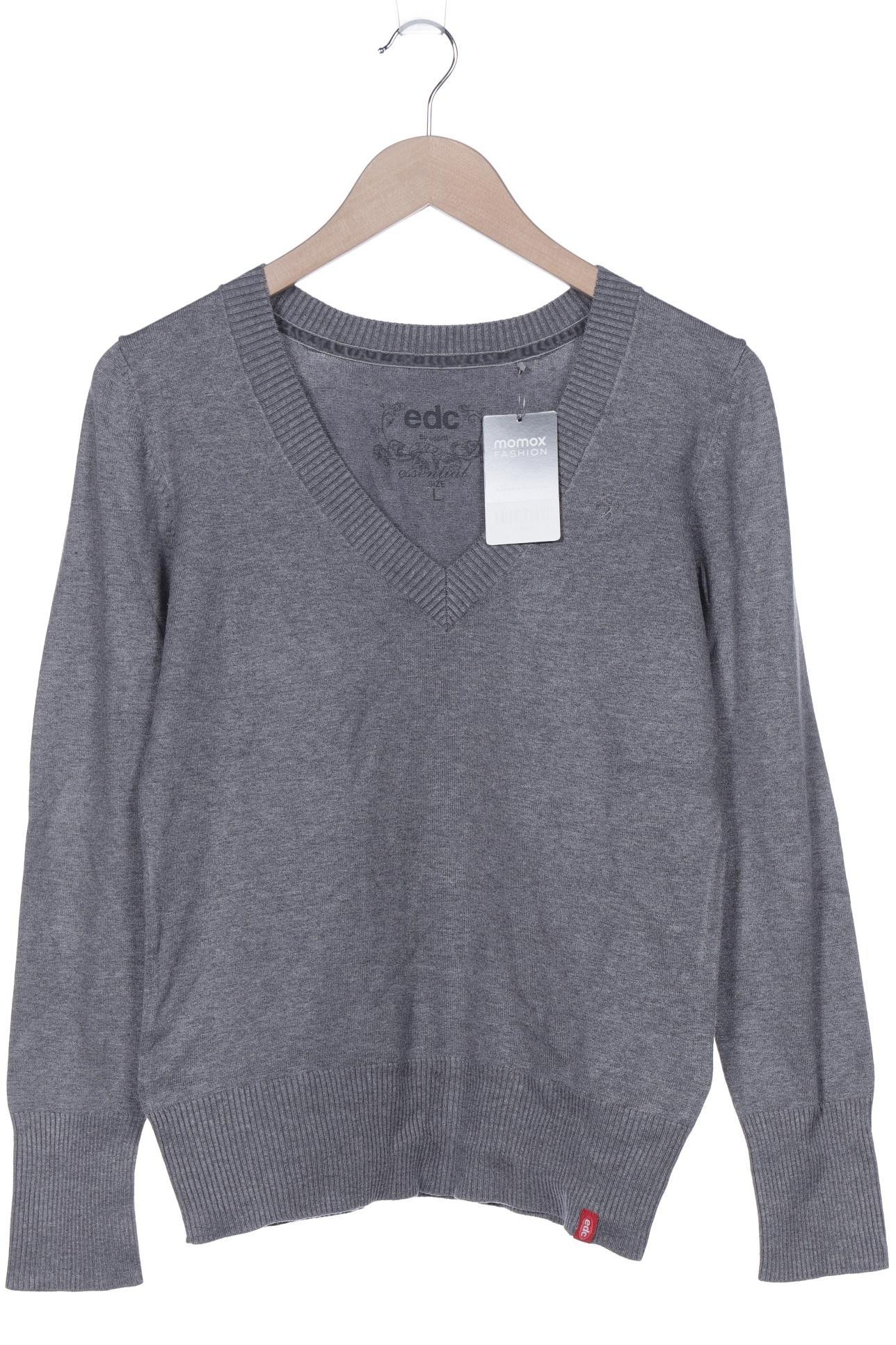 

edc by Esprit Damen Pullover, grau, Gr. 42
