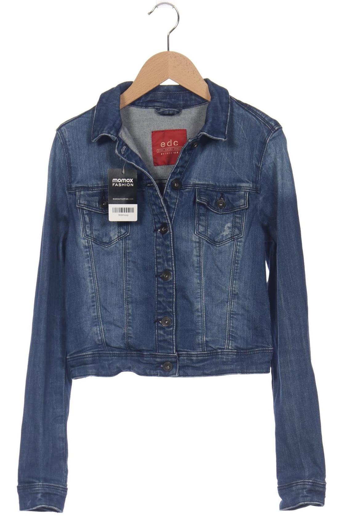

edc by Esprit Damen Jacke, blau, Gr. 34