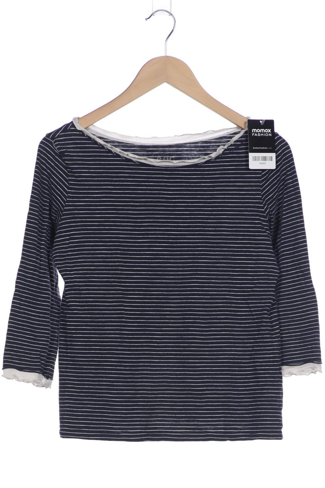 

edc by Esprit Damen Langarmshirt, marineblau, Gr. 36