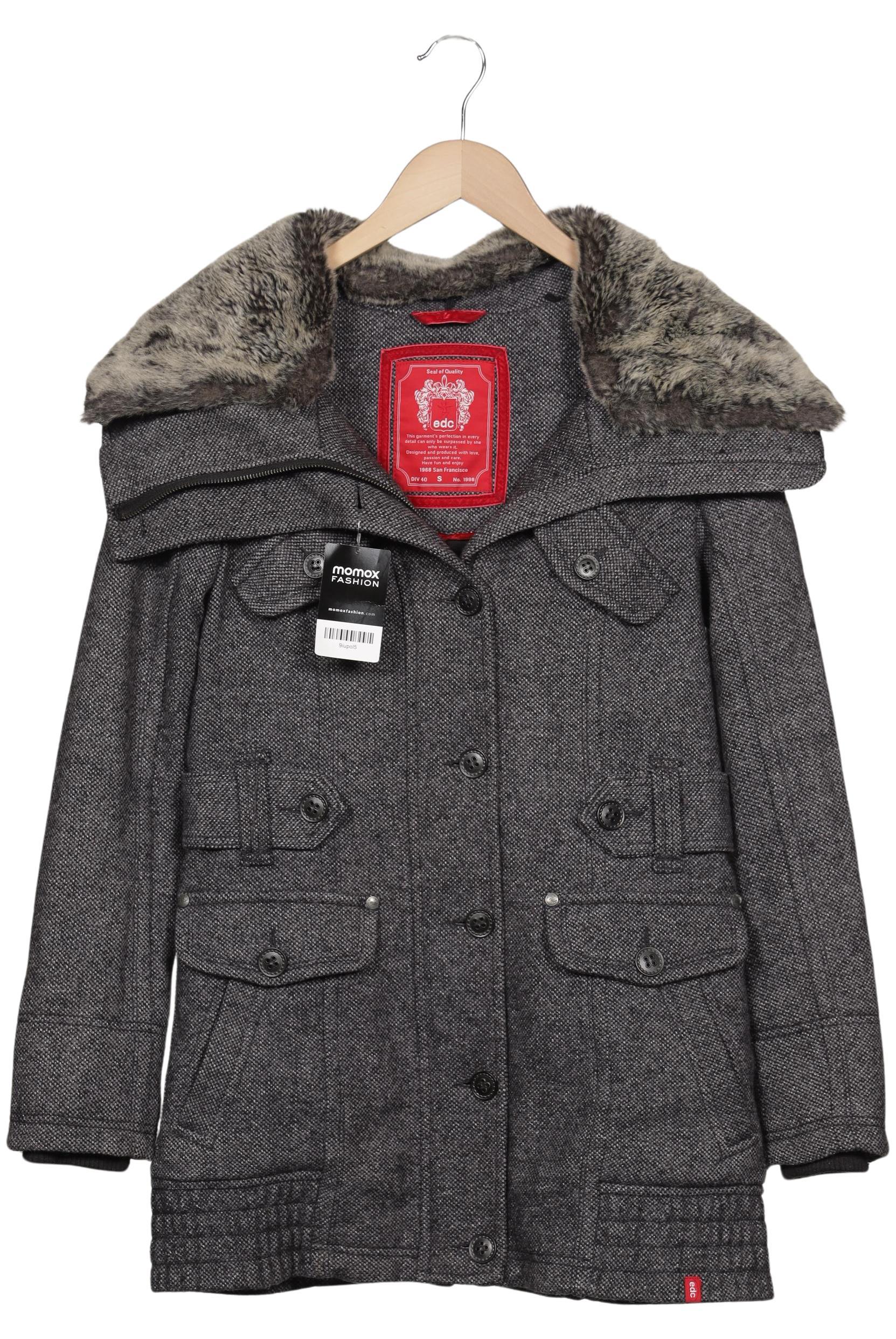 

edc by Esprit Damen Mantel, grau, Gr. 36