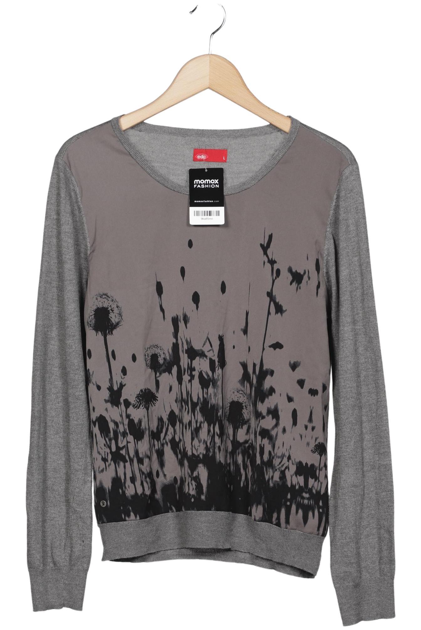 

edc by Esprit Damen Pullover, grau, Gr. 42