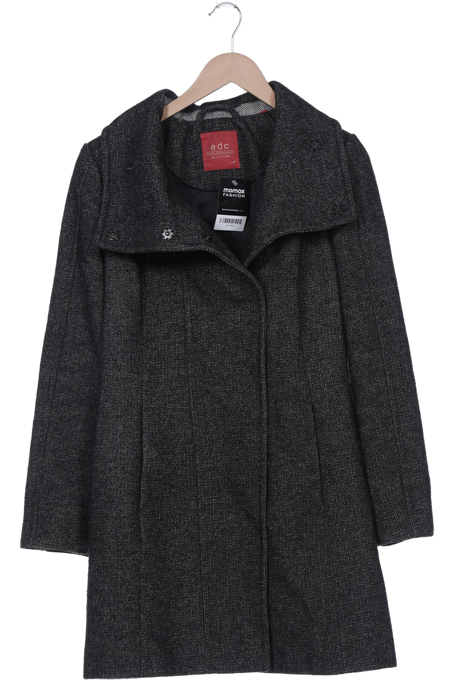 

edc by Esprit Damen Mantel, schwarz, Gr. 44