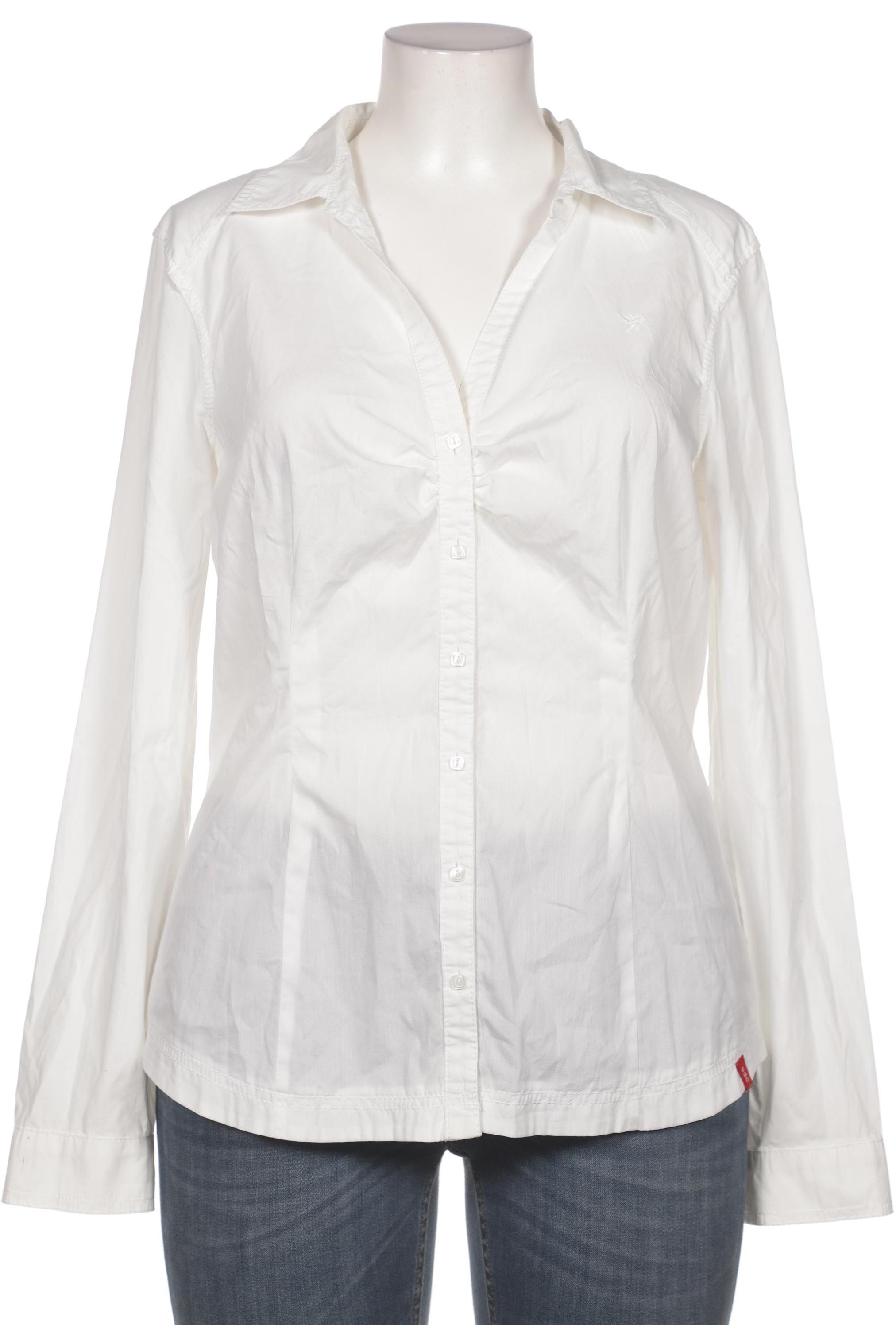 

edc by Esprit Damen Bluse, weiß, Gr. 44