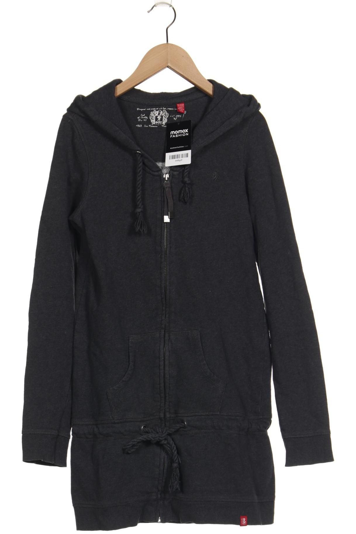 

edc by Esprit Damen Kapuzenpullover, grau, Gr. 38