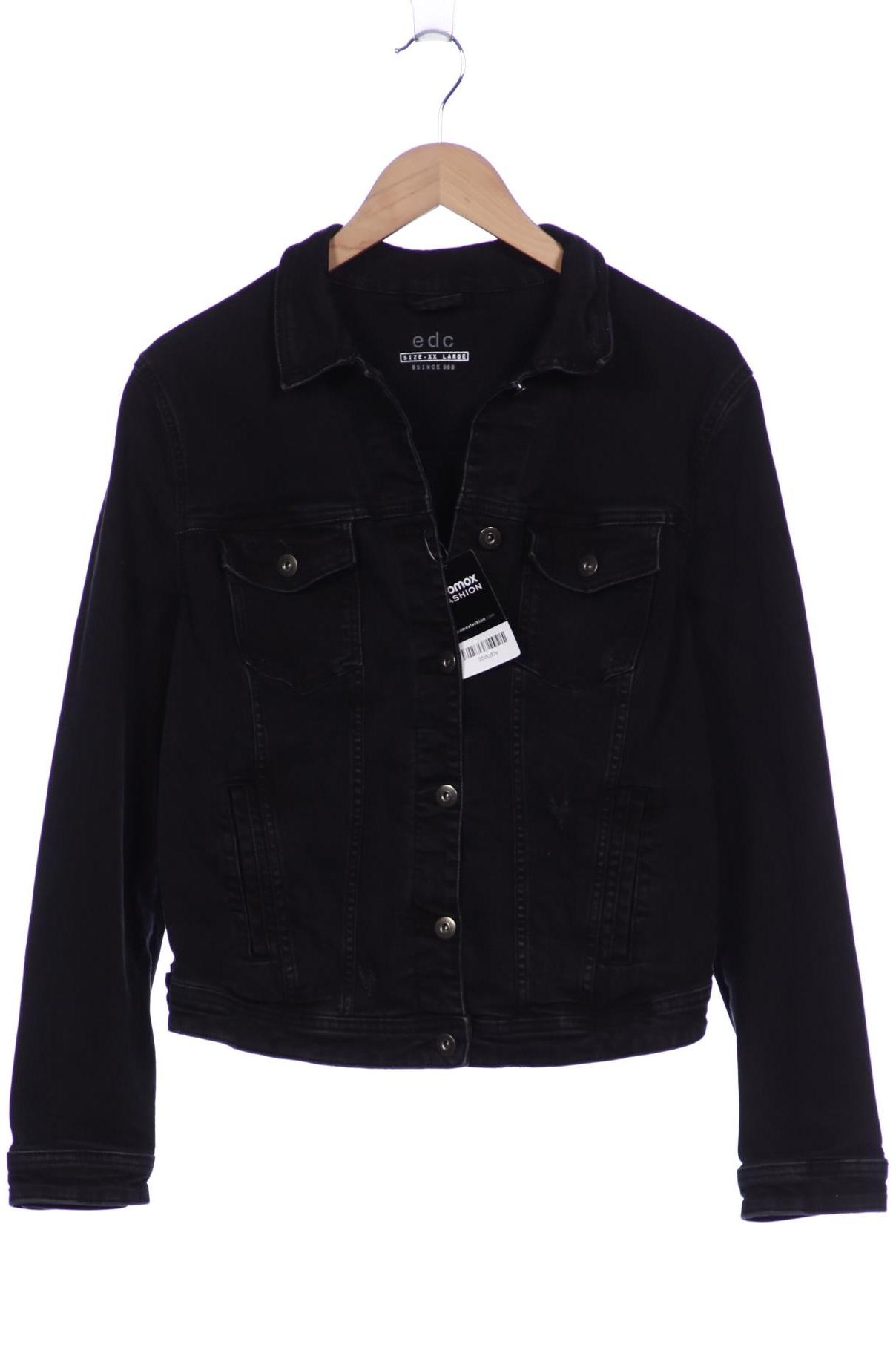 

edc by Esprit Damen Jacke, schwarz, Gr. 46