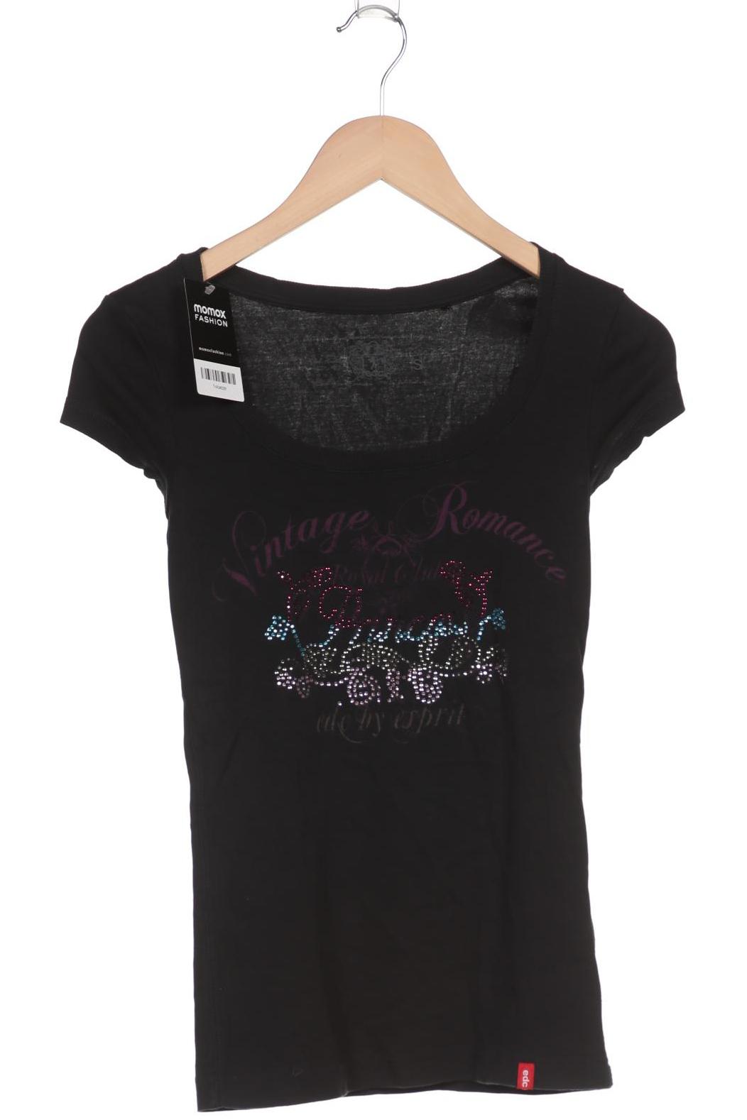 

edc by Esprit Damen T-Shirt, schwarz, Gr. 36