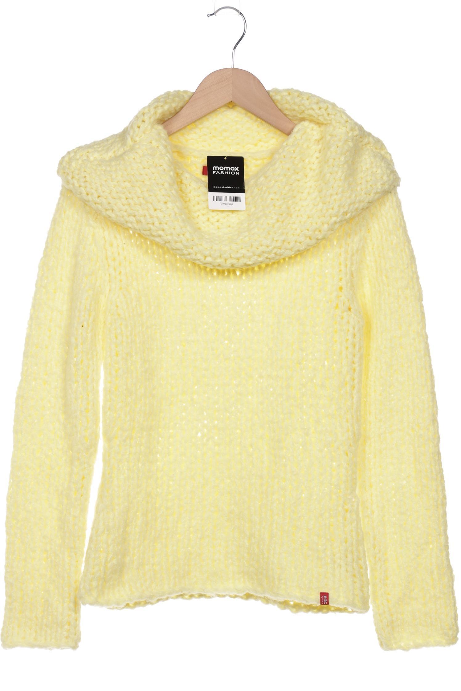 

edc by Esprit Damen Pullover, gelb, Gr. 38