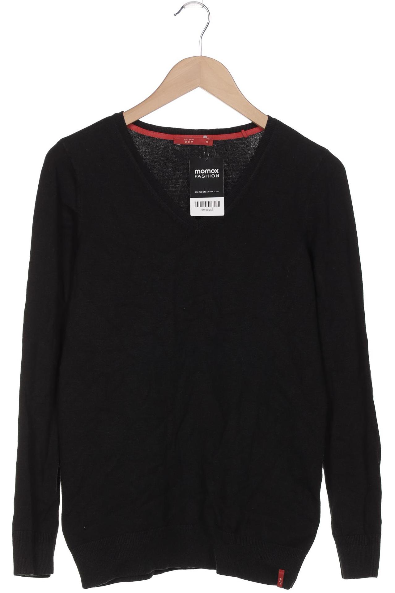

edc by Esprit Damen Pullover, schwarz, Gr. 38