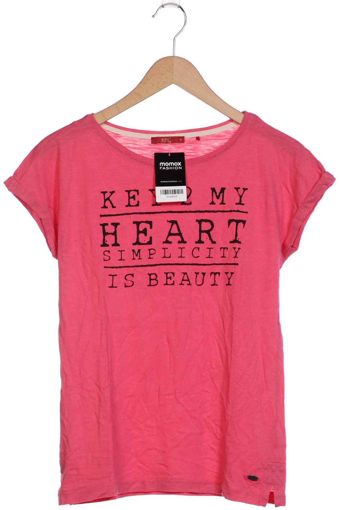 

edc by Esprit Damen T-Shirt, pink, Gr. 36