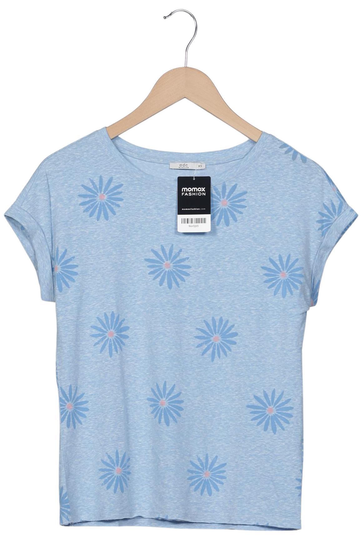 

edc by Esprit Damen T-Shirt, hellblau, Gr. 34
