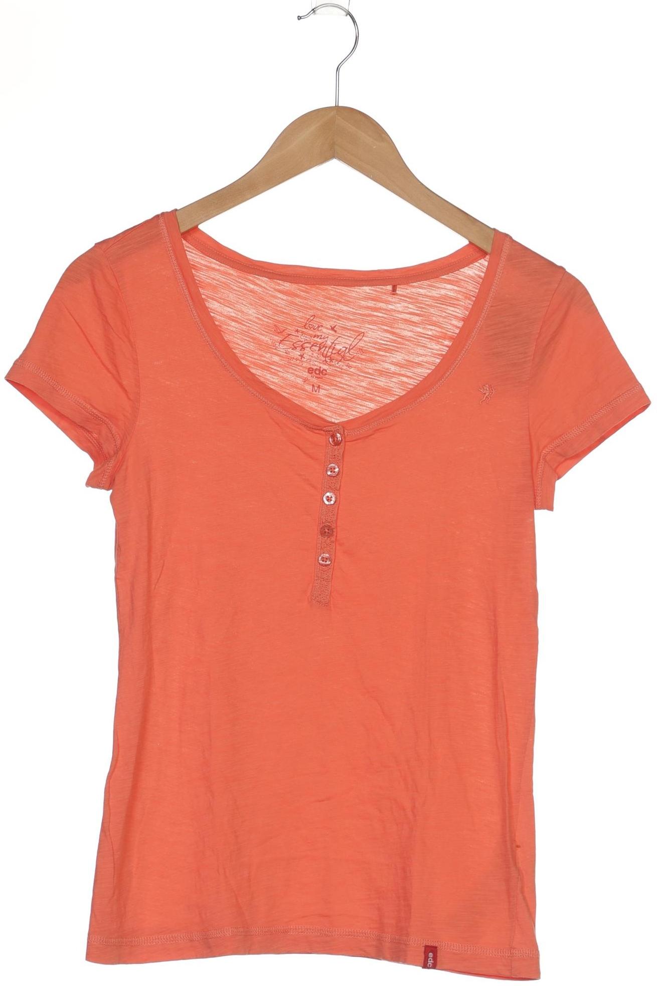 

edc by Esprit Damen T-Shirt, orange, Gr. 38