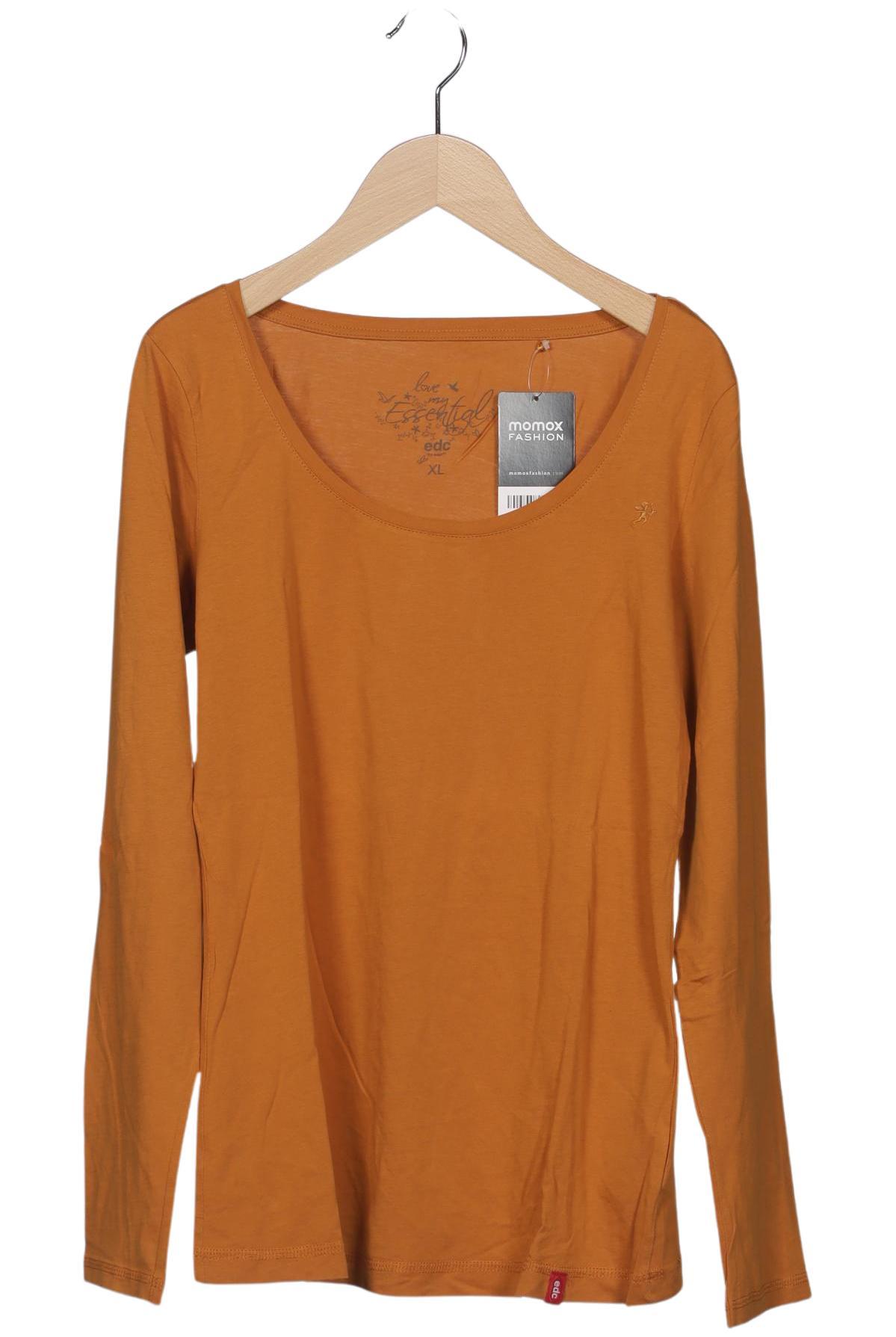 

edc by Esprit Damen Langarmshirt, orange, Gr. 44