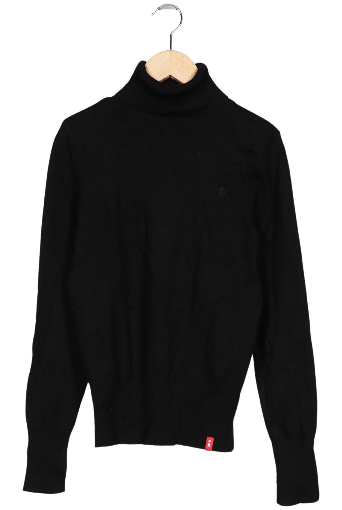 

edc by Esprit Damen Pullover, schwarz, Gr. 38