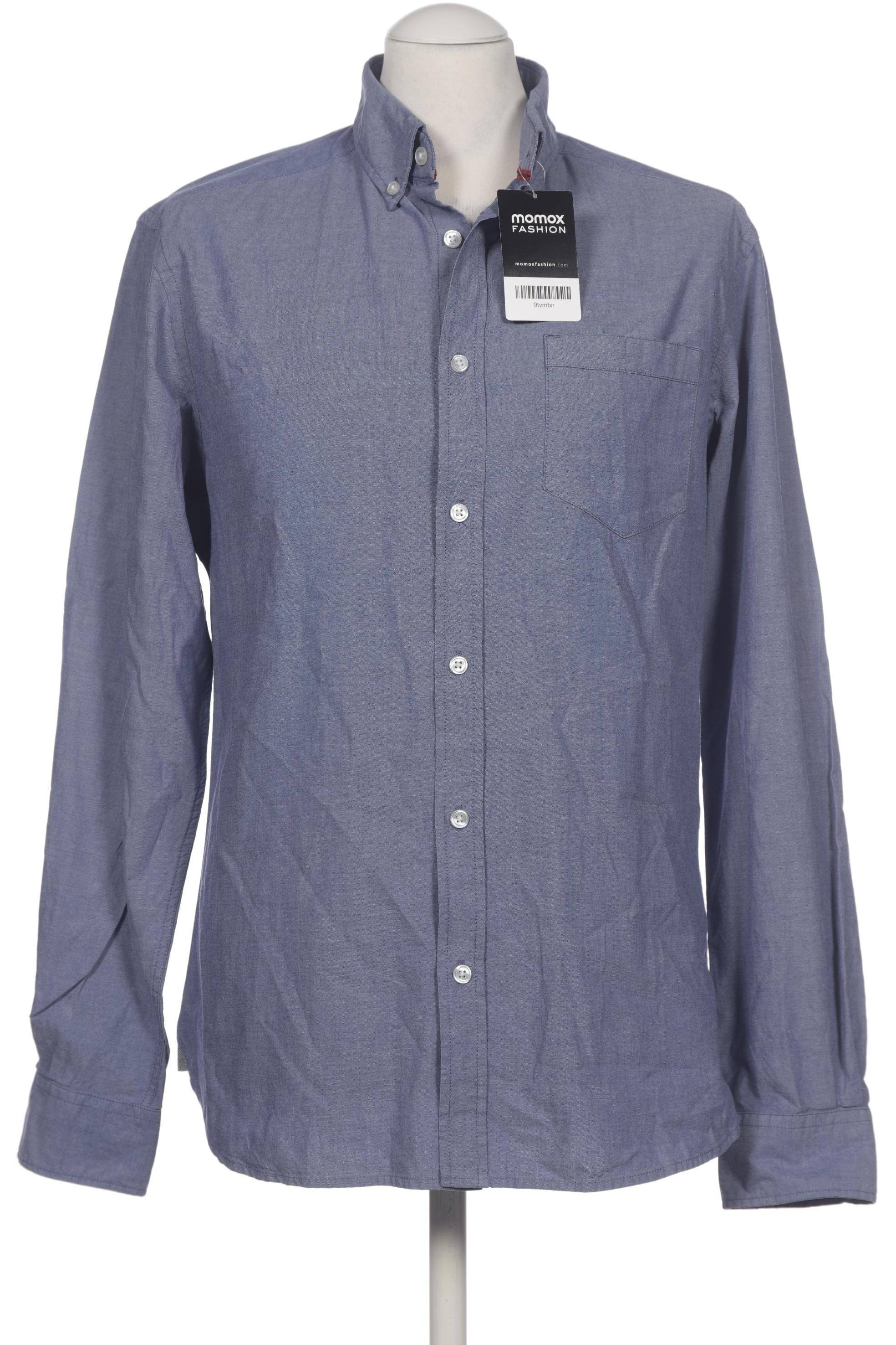 

edc by Esprit Herren Hemd, blau, Gr. 48