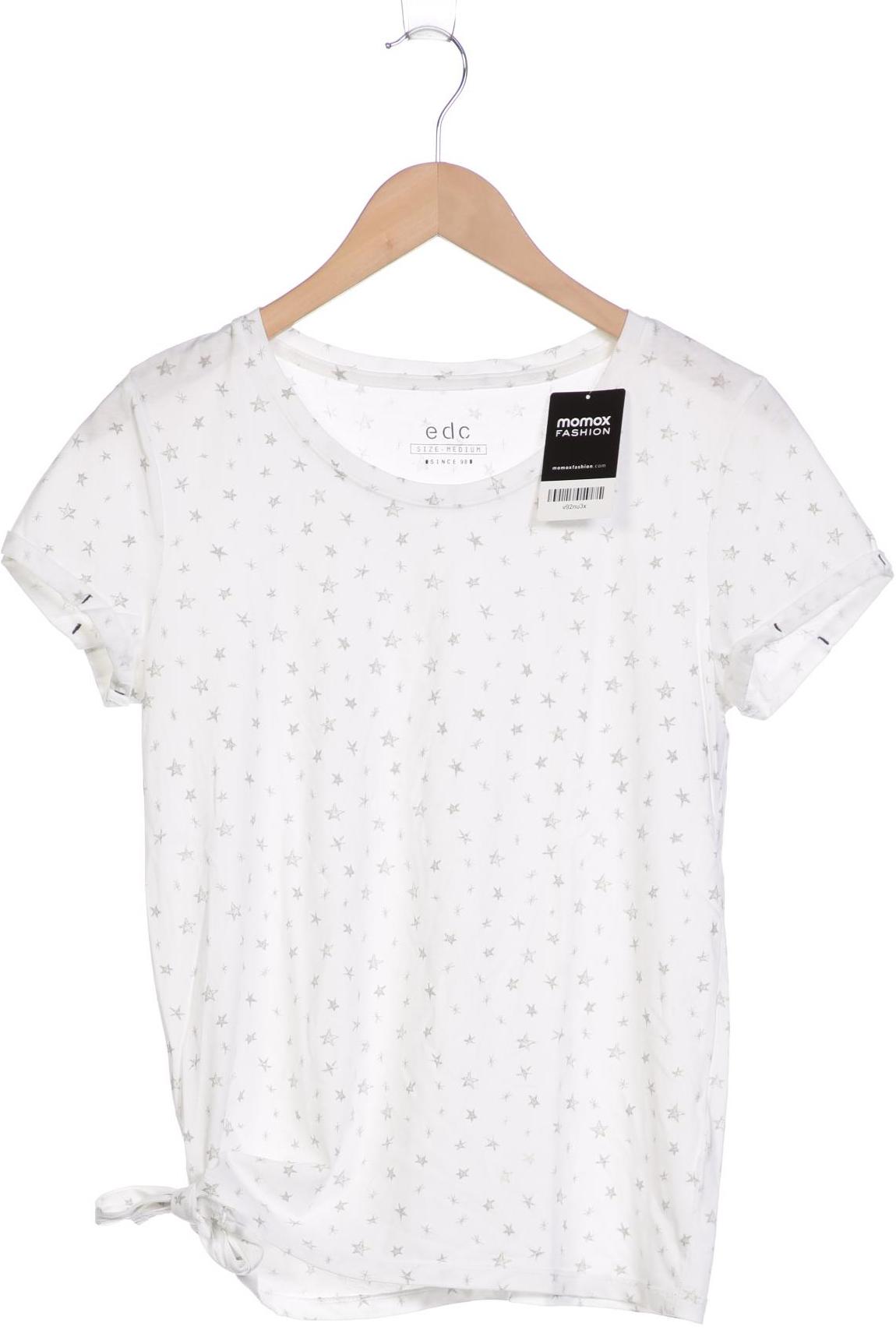 

edc by Esprit Damen T-Shirt, weiß, Gr. 38