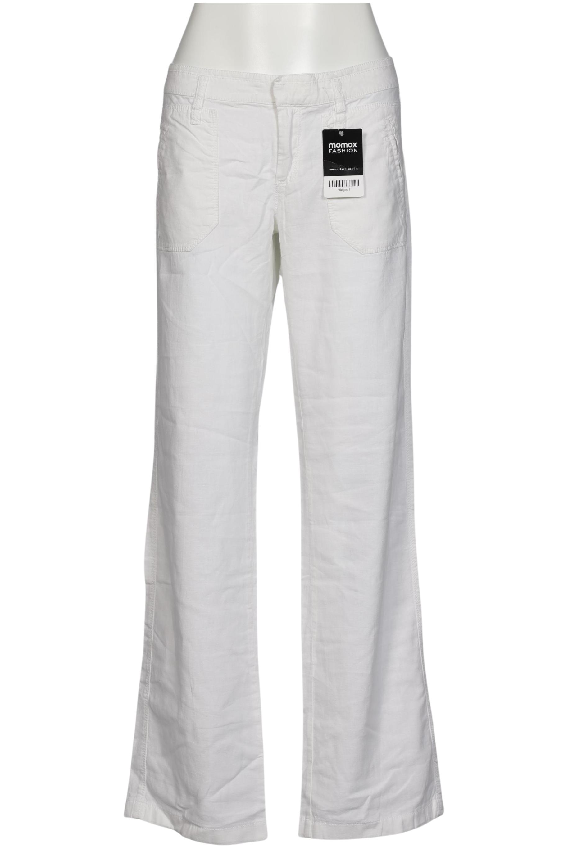 

edc by Esprit Damen Stoffhose, weiß, Gr. 40